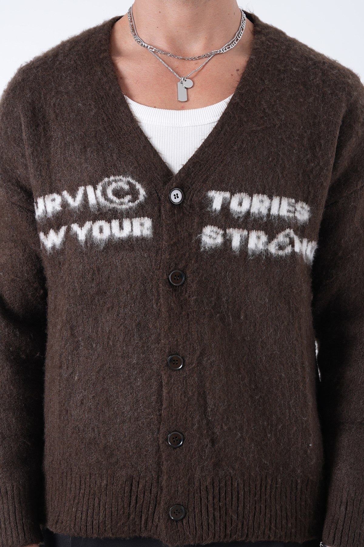 Men’s Graphic Knit Cardigan – Stories Edition