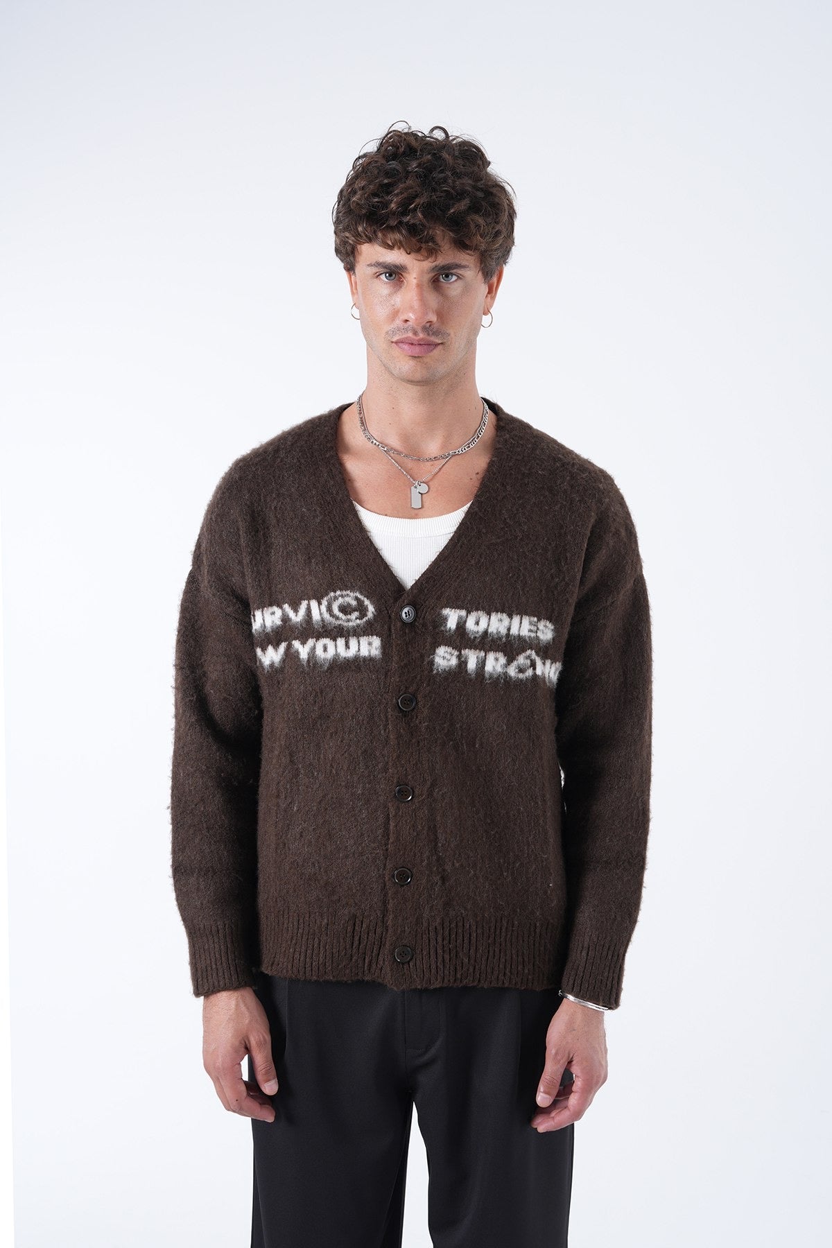 Men’s Graphic Knit Cardigan – Stories Edition