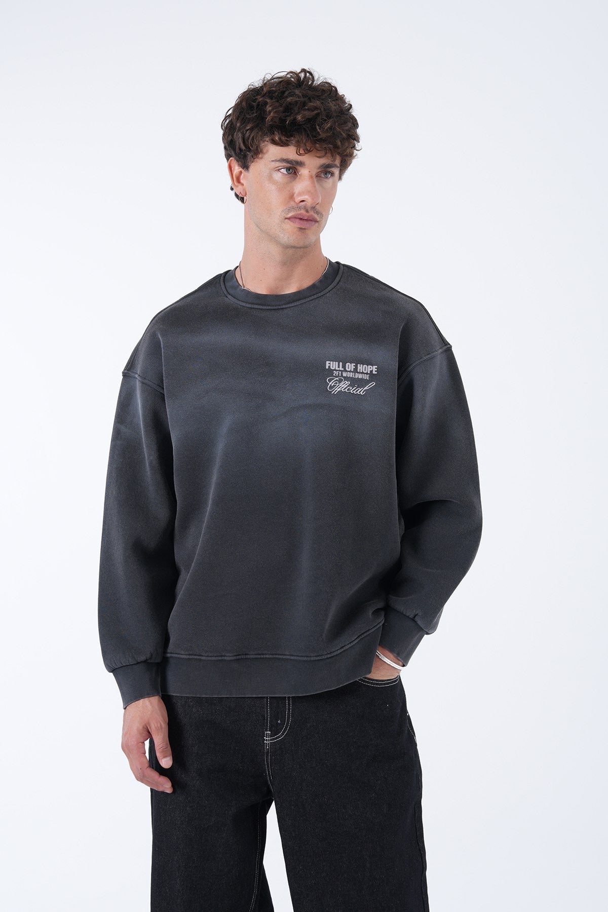 Men’s Oversized Graphic Sweatshirt – Full of Hope Edition