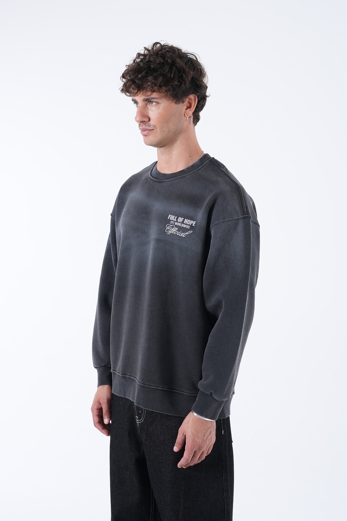 Men’s Oversized Graphic Sweatshirt – Full of Hope Edition