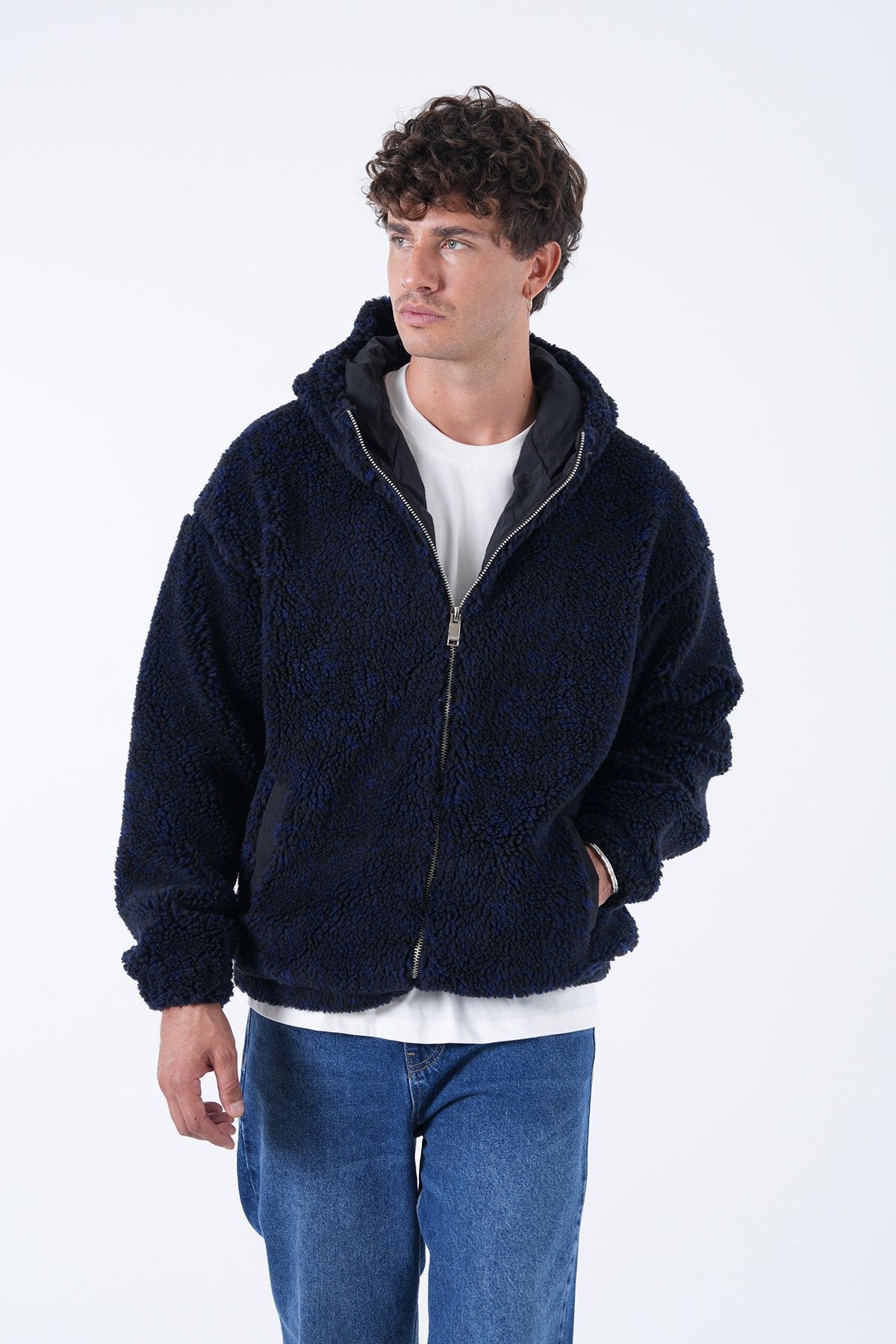 Men’s Sherpa Zip-Up Hoodie – Winter Essential