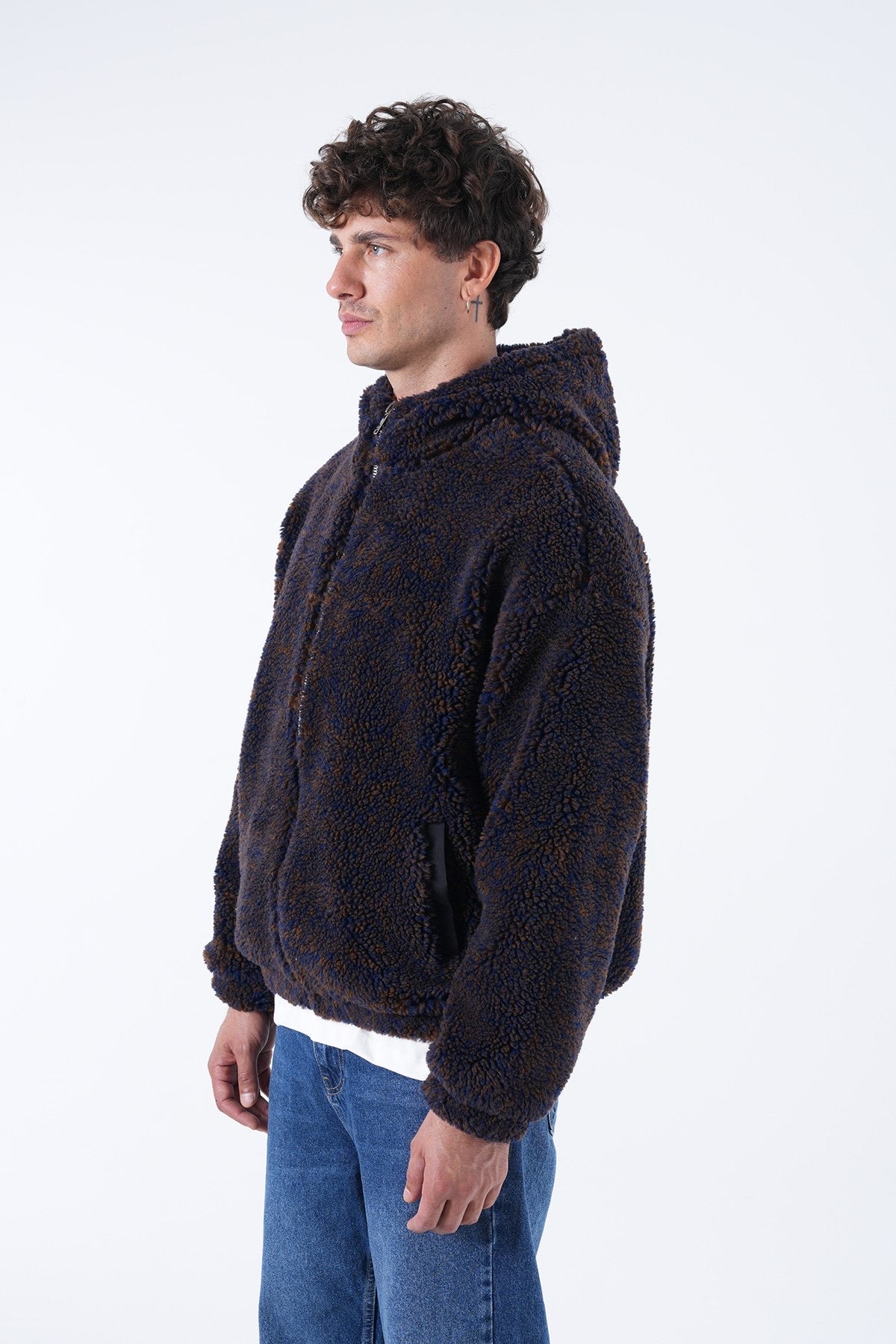 Men’s Sherpa Zip-Up Hoodie – Winter Essential