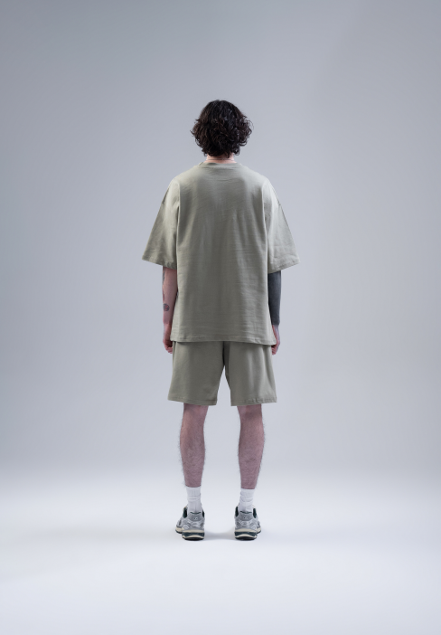 Olive Casual Short Set for Men
