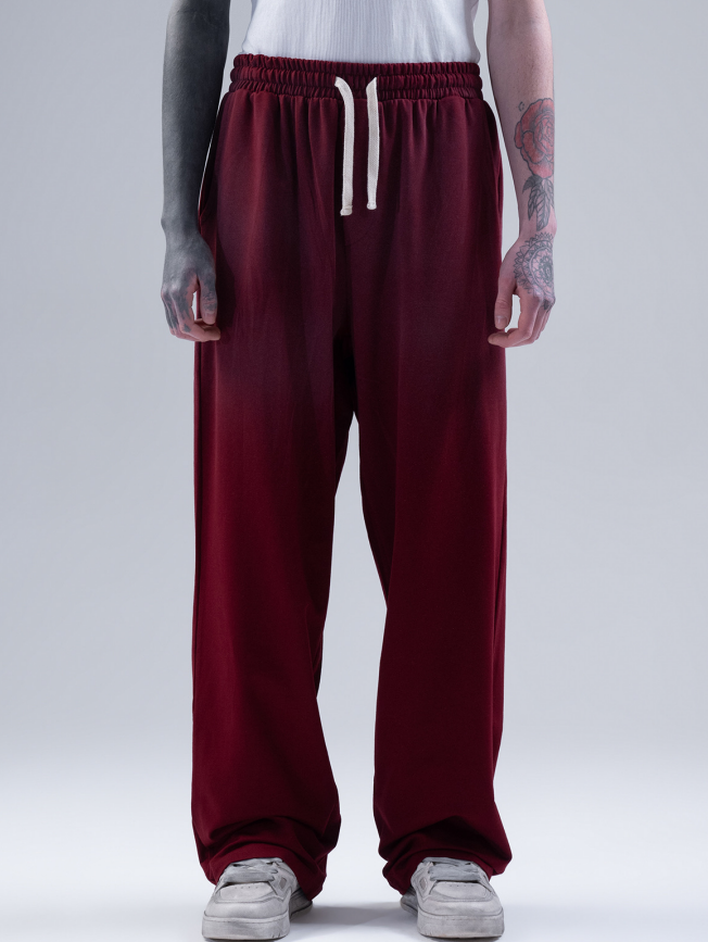 Burgundy Drawstring Sweatpants for Men