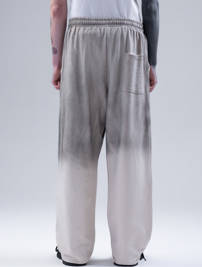Grey Ombre Drawstring Sweatpants for Men