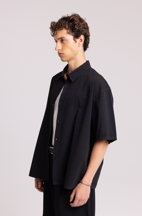 Men's Black Shirt & Shorts Set – Minimalist Streetwear