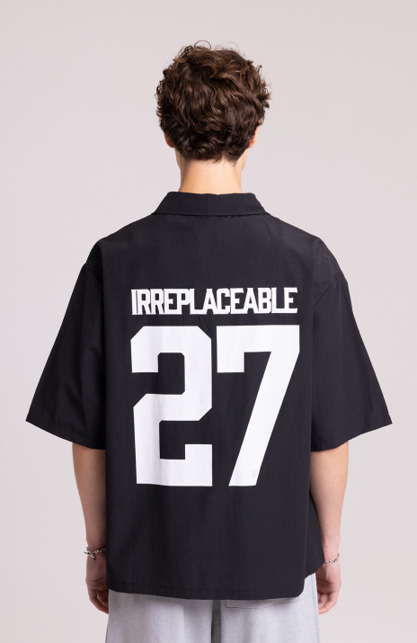 Men's Black Irreplaceable 27 Shirt – Oversized Fit