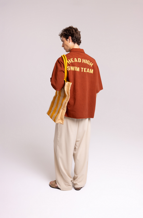 Rust Camp Shirt – Head High Swim Team Edition