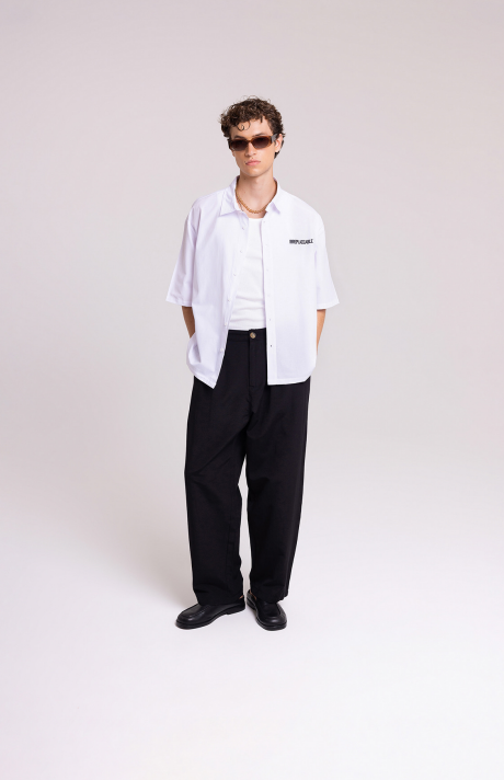 Men's White '27 Irreplaceable' Oversized Shirt