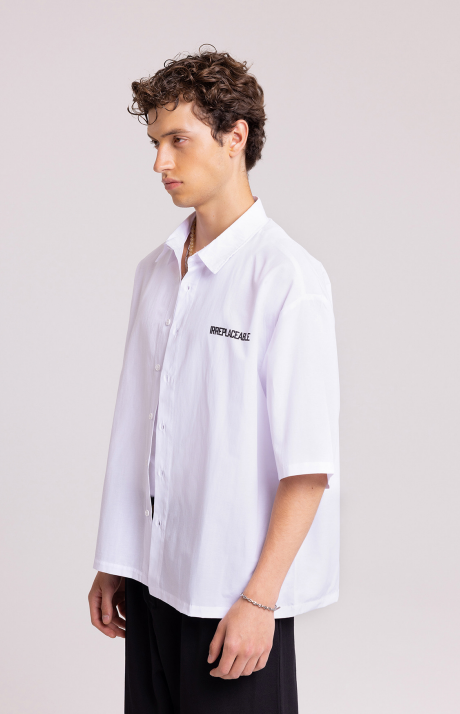 Men's White '27 Irreplaceable' Oversized Shirt