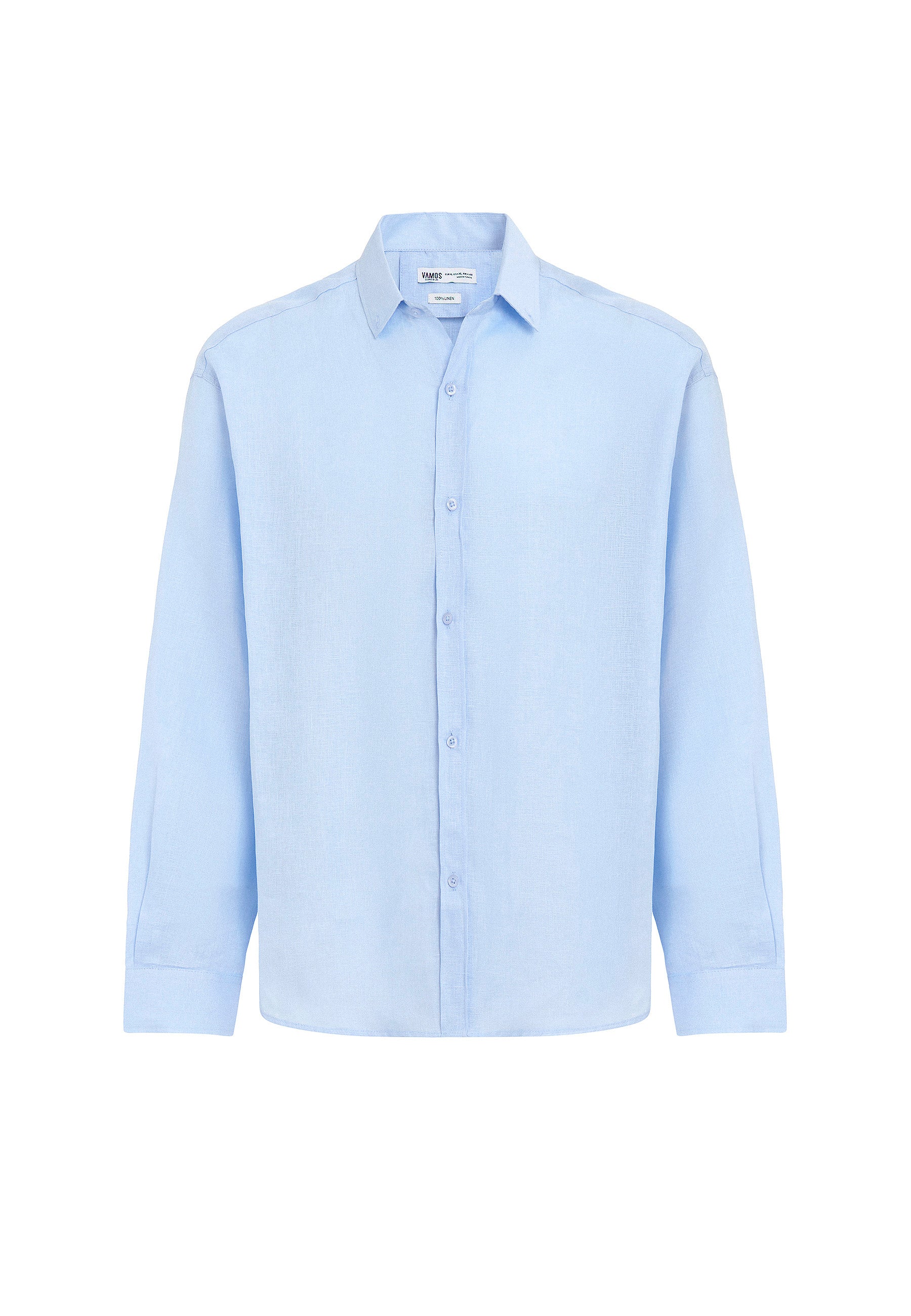 Light Ice Blue Regular‑Fit Business Shirt – Crisp & Professional