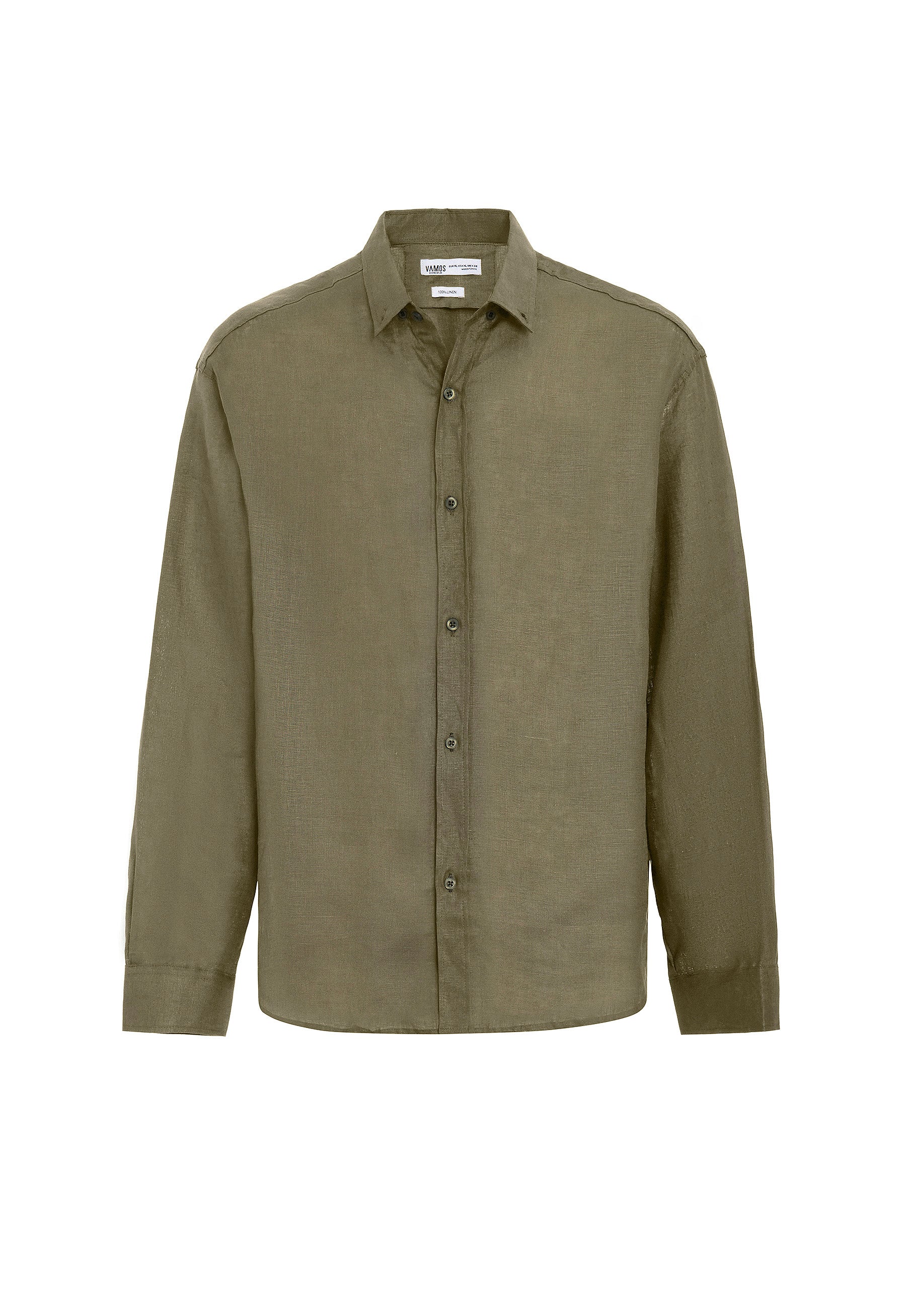 Earthy Khaki Oversized Linen Shirt – Lightweight & Relaxed Summer Staple