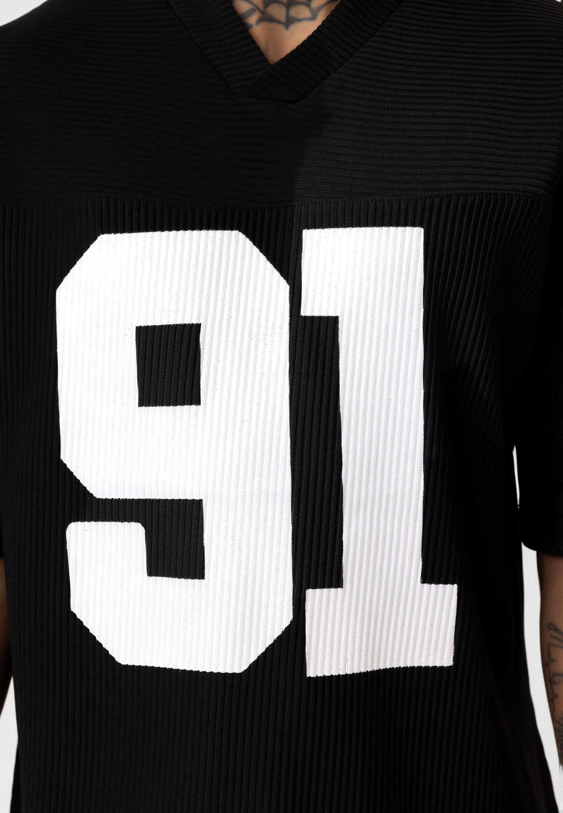 Matte Jet Black Oversized Ottoman-Texture T-shirts – Bold & Relaxed Urban Essential