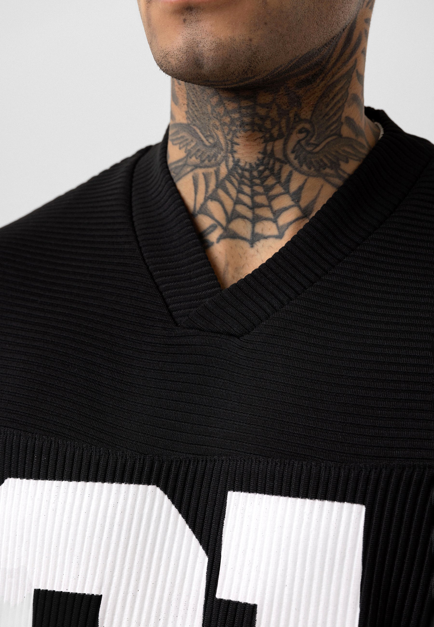 Matte Jet Black Oversized Ottoman-Texture T-shirts – Bold & Relaxed Urban Essential