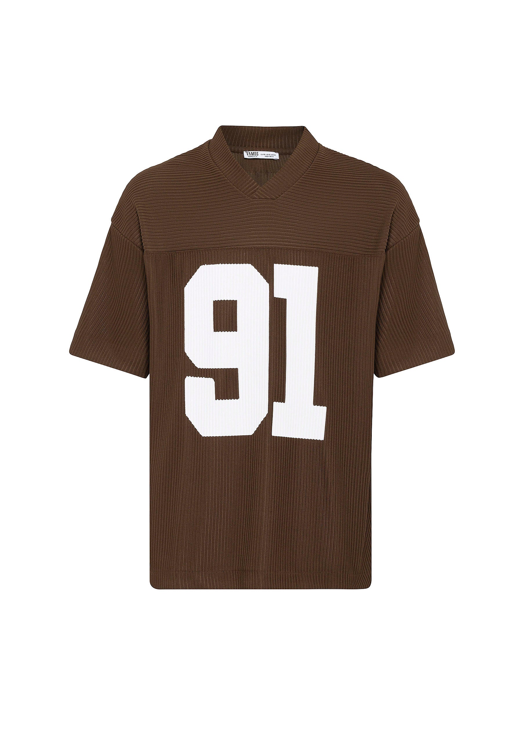 Rich Espresso Brown Oversized Ottoman-Texture T-shirts – Bold & Relaxed Urban Essential