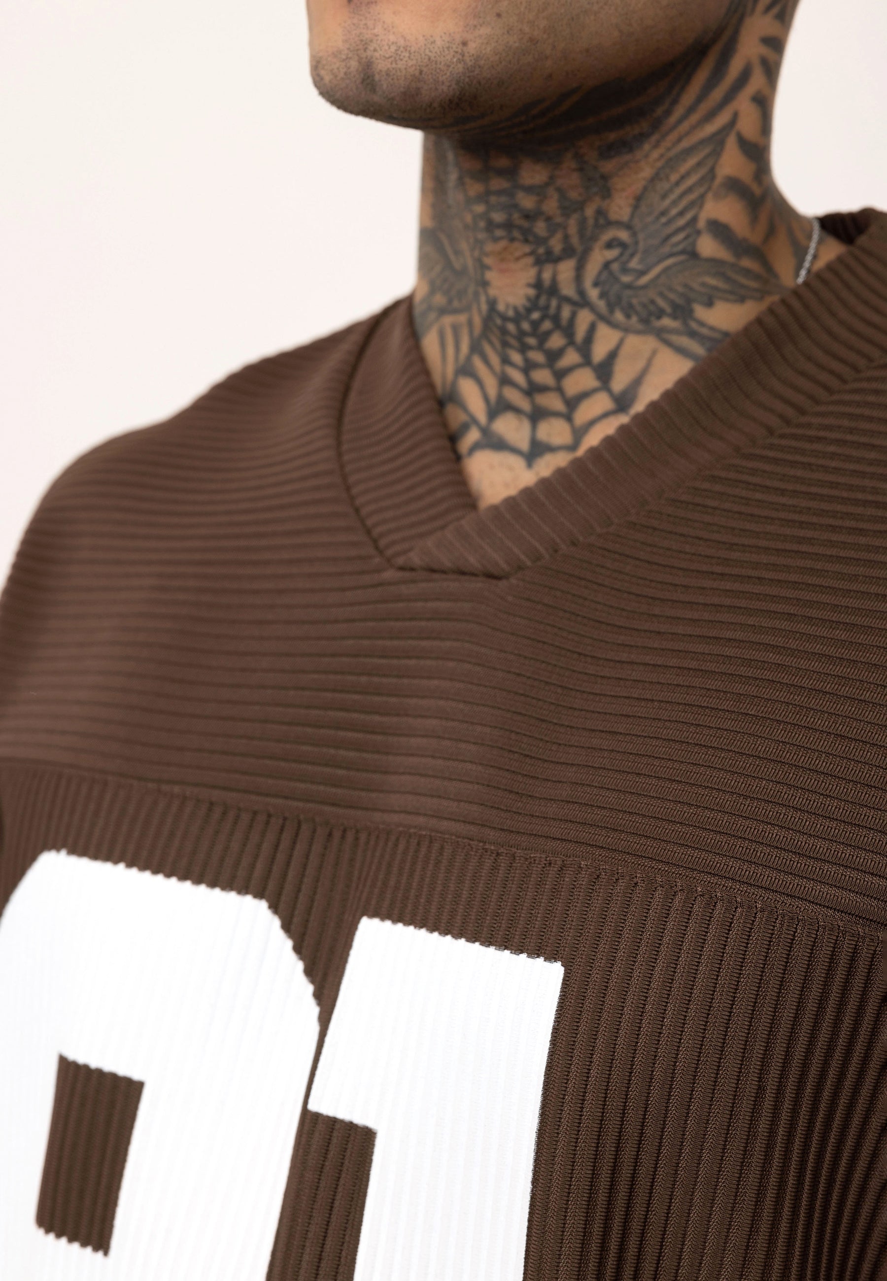 Rich Espresso Brown Oversized Ottoman-Texture T-shirts – Bold & Relaxed Urban Essential