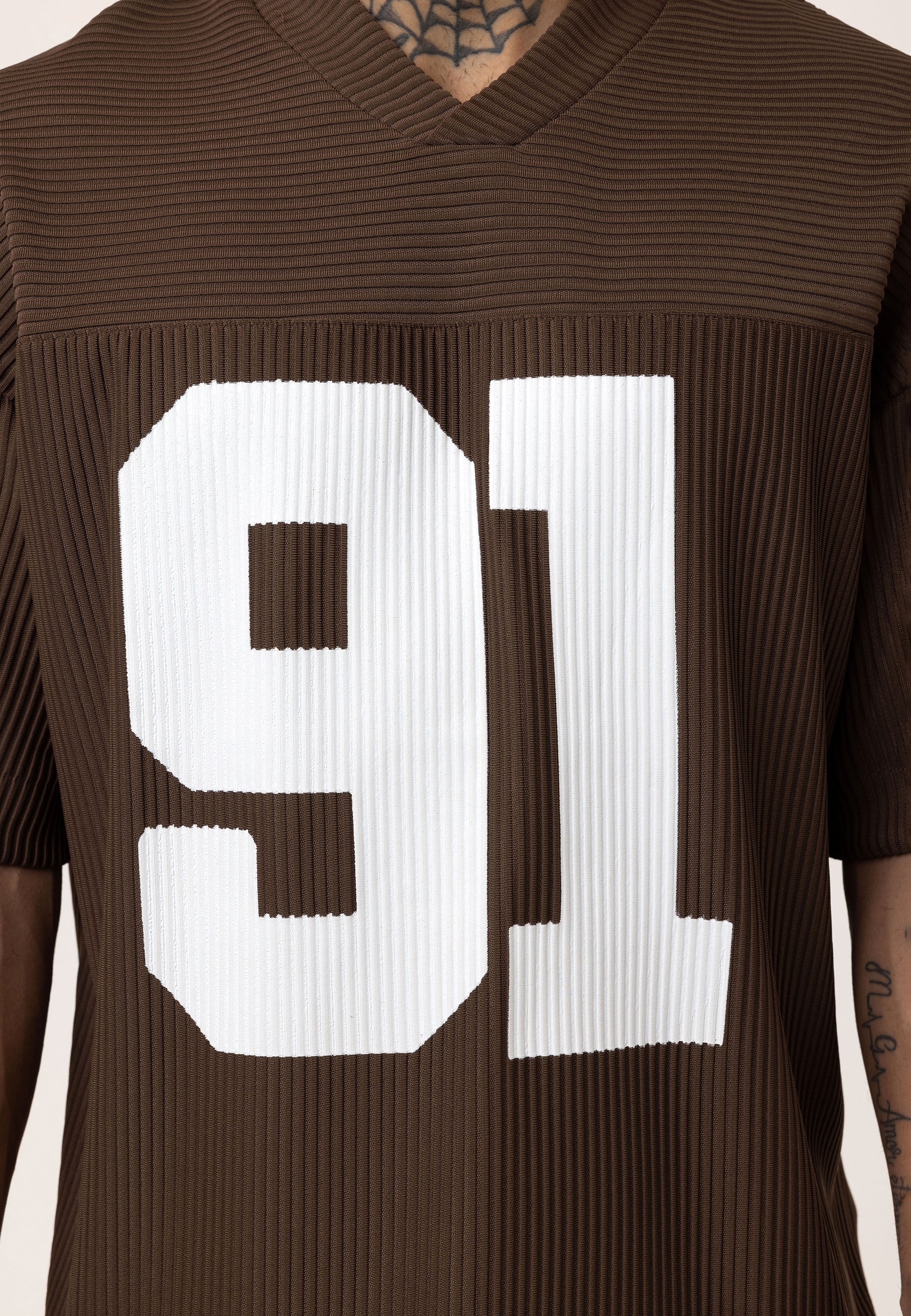 Rich Espresso Brown Oversized Ottoman-Texture T-shirts – Bold & Relaxed Urban Essential