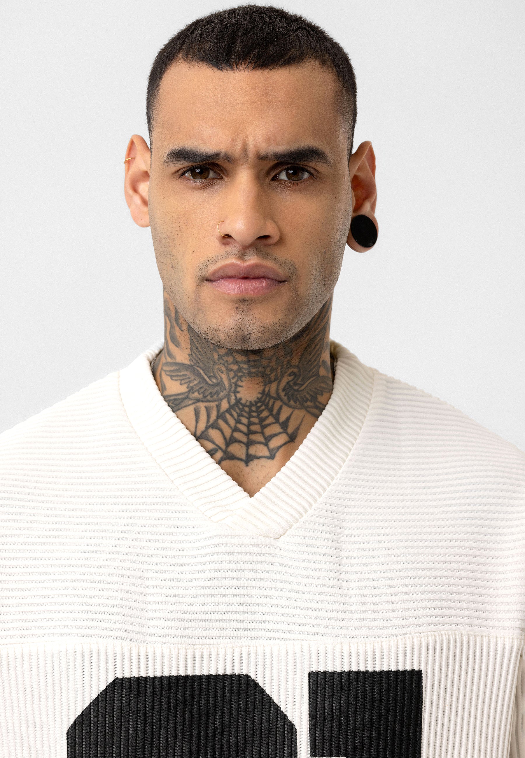 Rich Espresso White Oversized Ottoman-Texture T-shirts – Bold & Relaxed Urban Essential