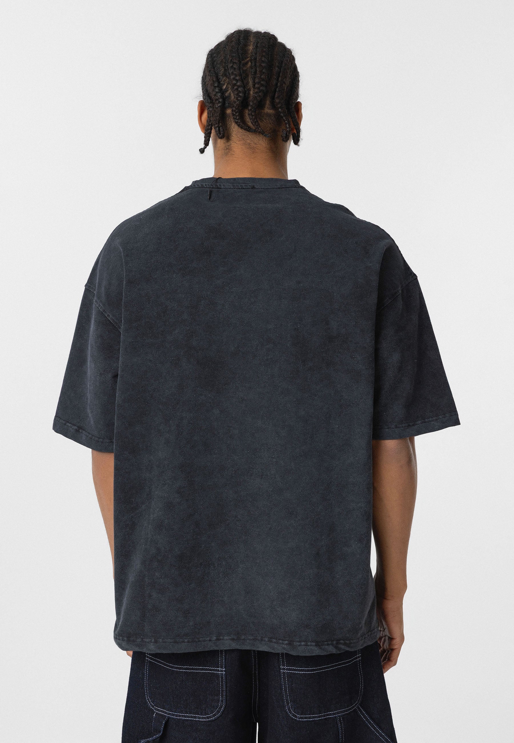 Midnight Black Oversized Dreamer T-shirts – Minimalist Streetwear Essential