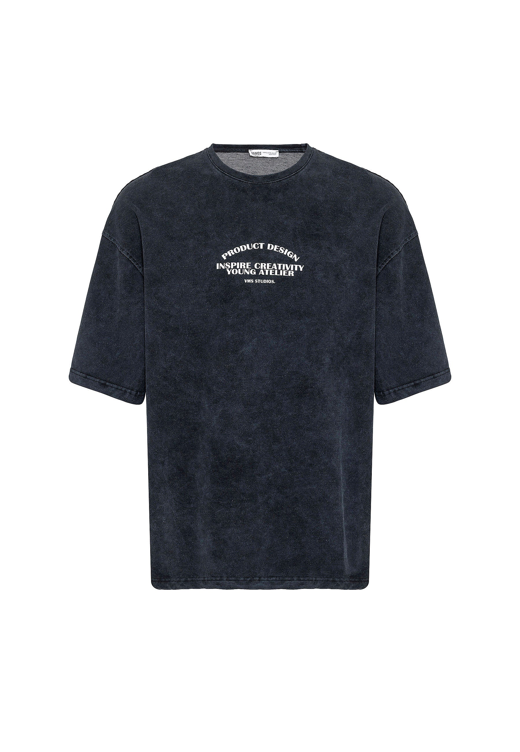 Midnight Black Oversized Dreamer T-shirts – Minimalist Streetwear Essential