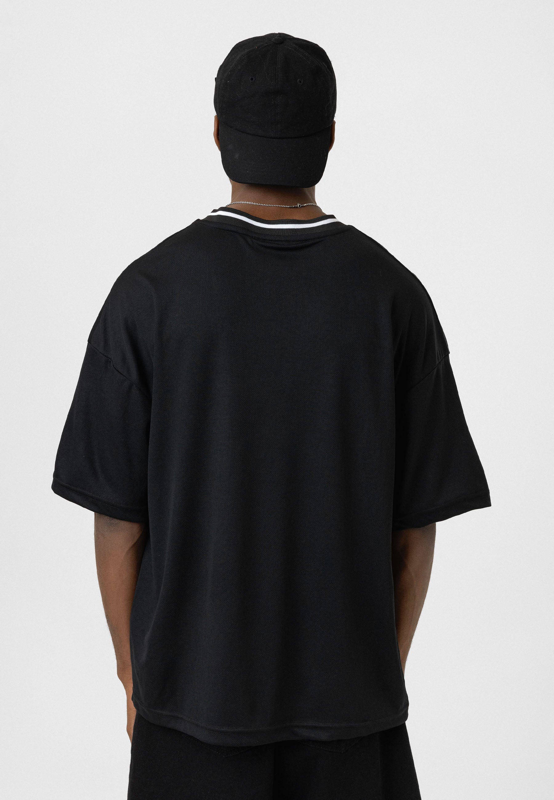 Bold Black Oversized "Fight For Victory" Jersey T-shirts – Sport-Inspired Streetwear