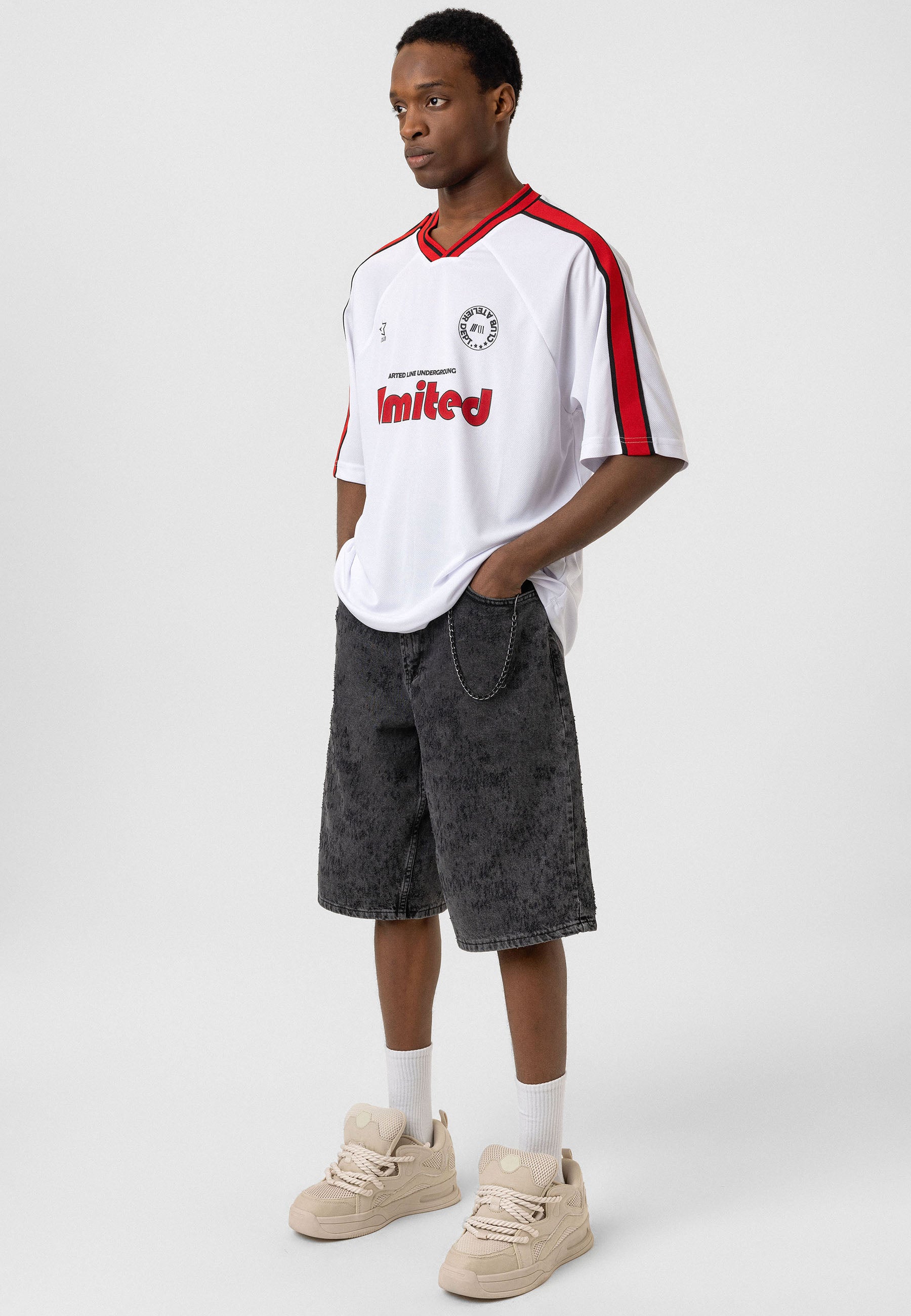 Pure White Oversized Jersey T-shirts – Clean Canvas with Bold Print