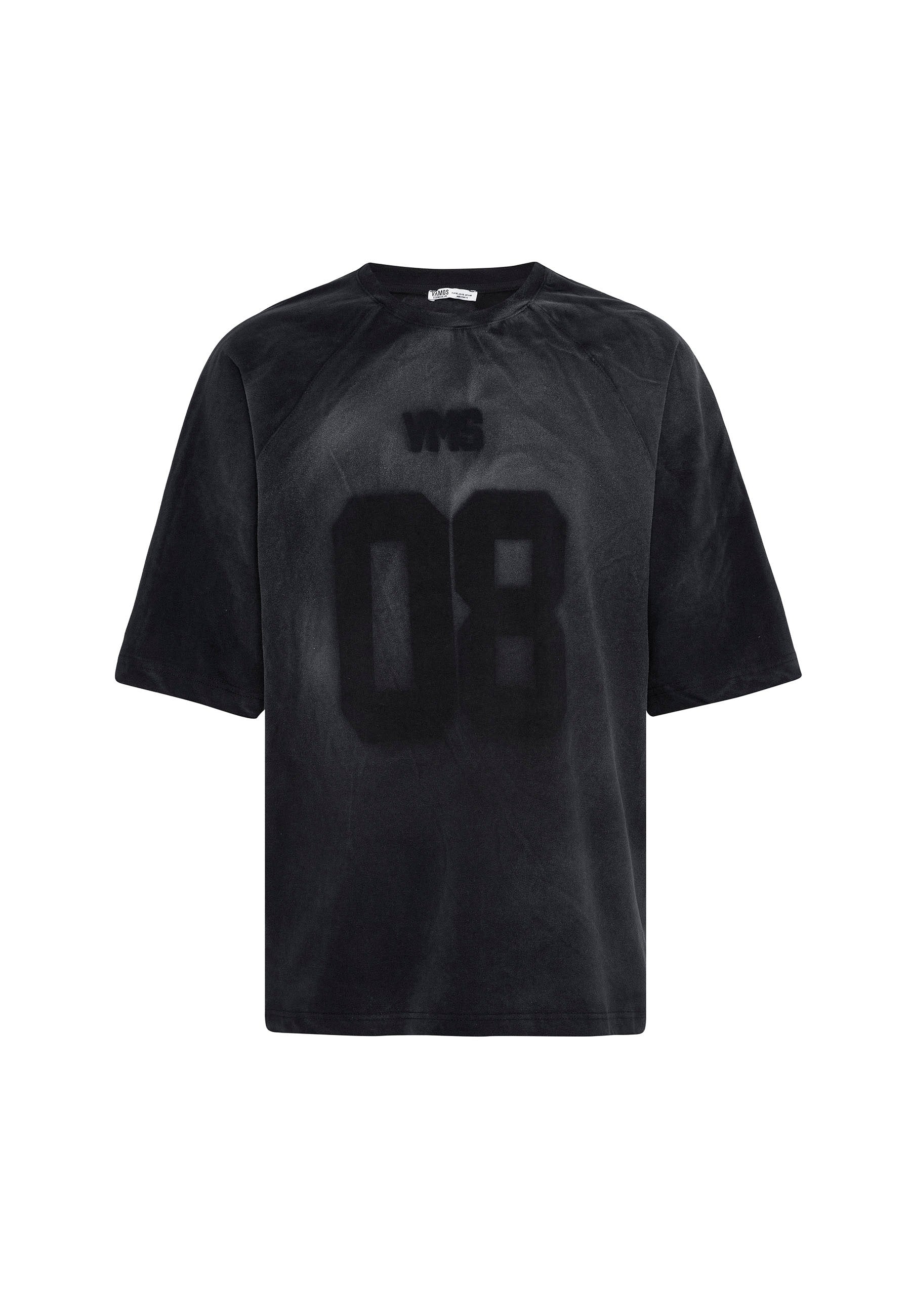 Washed Black Oversized T-shirts– Street-Ready Edge with Subtle Wear Texture