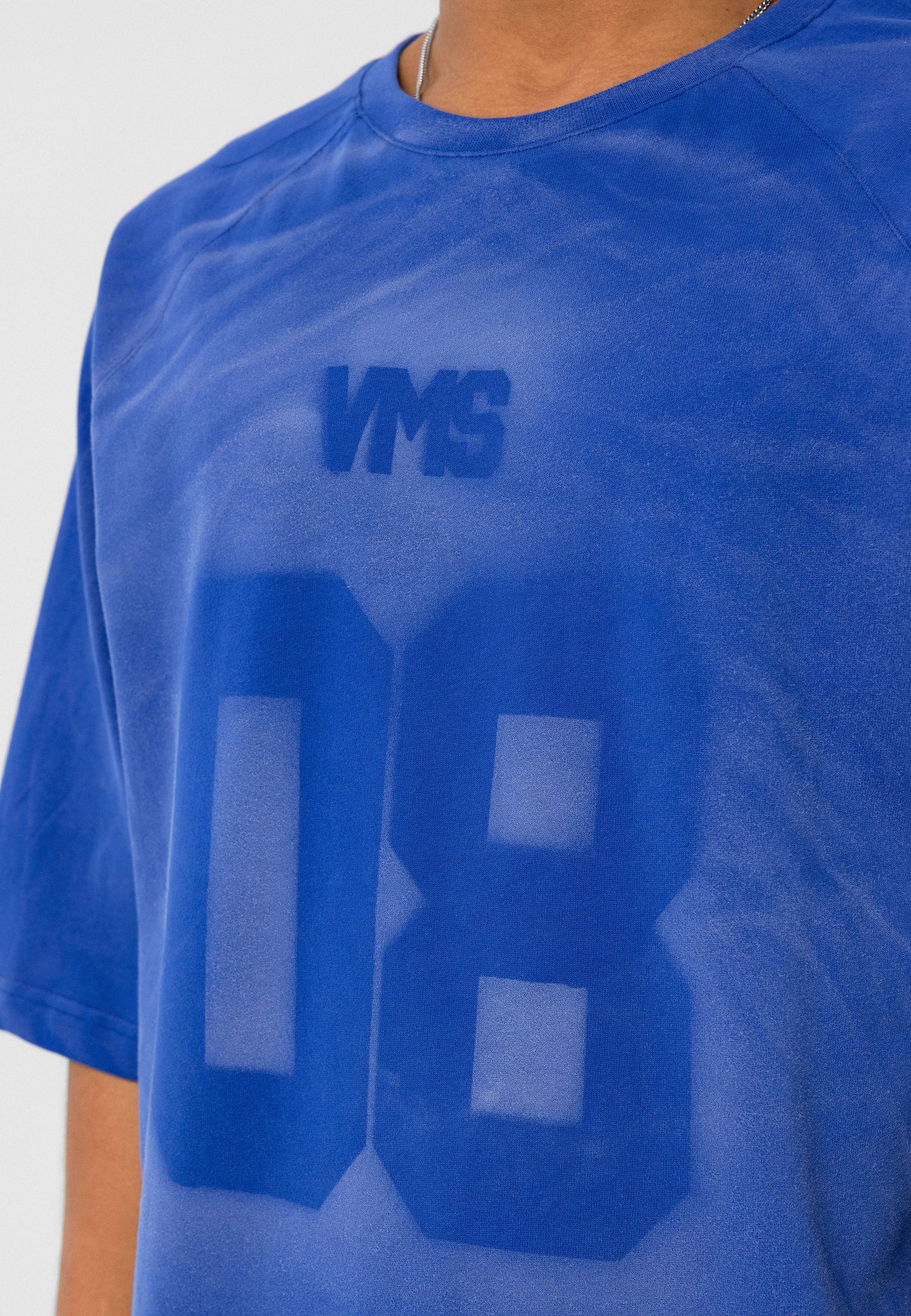 Vintage Blue Acid‑Wash Oversized T-shirts Retro Fade Meets Modern Streetwear