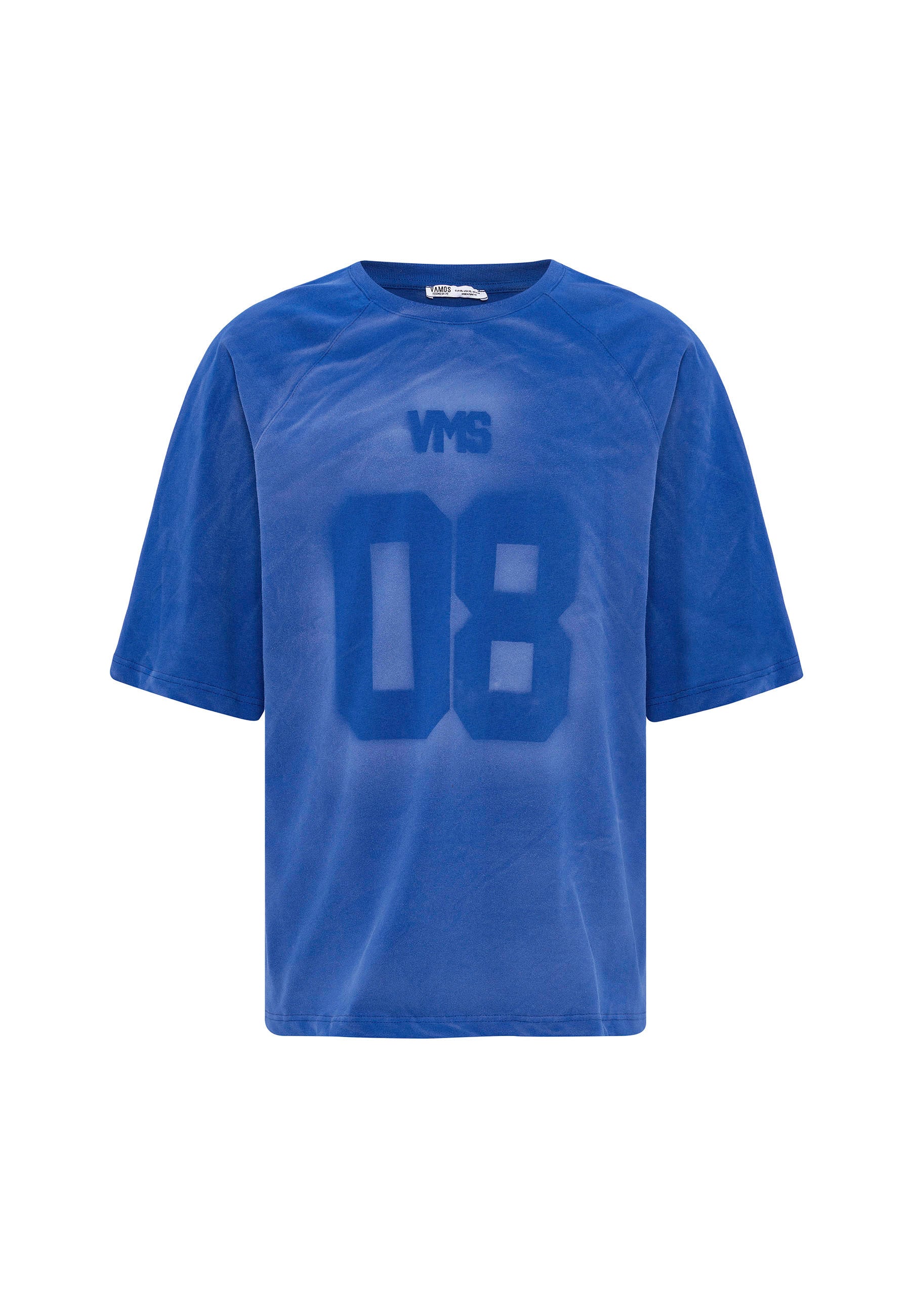 Vintage Blue Acid‑Wash Oversized T-shirts Retro Fade Meets Modern Streetwear