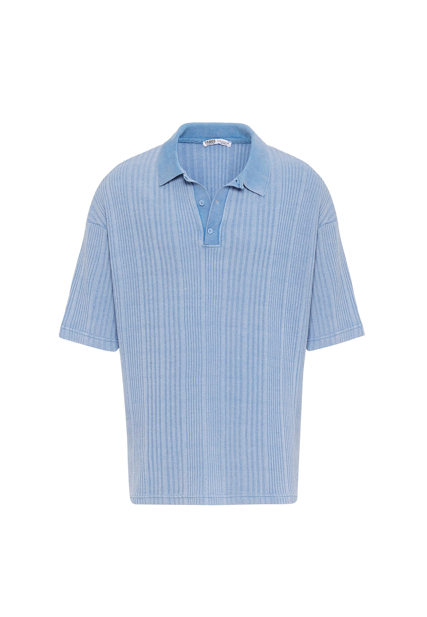 Oversized Knit Polo-Collar Top – Elevated Comfort with Clean Minimalism