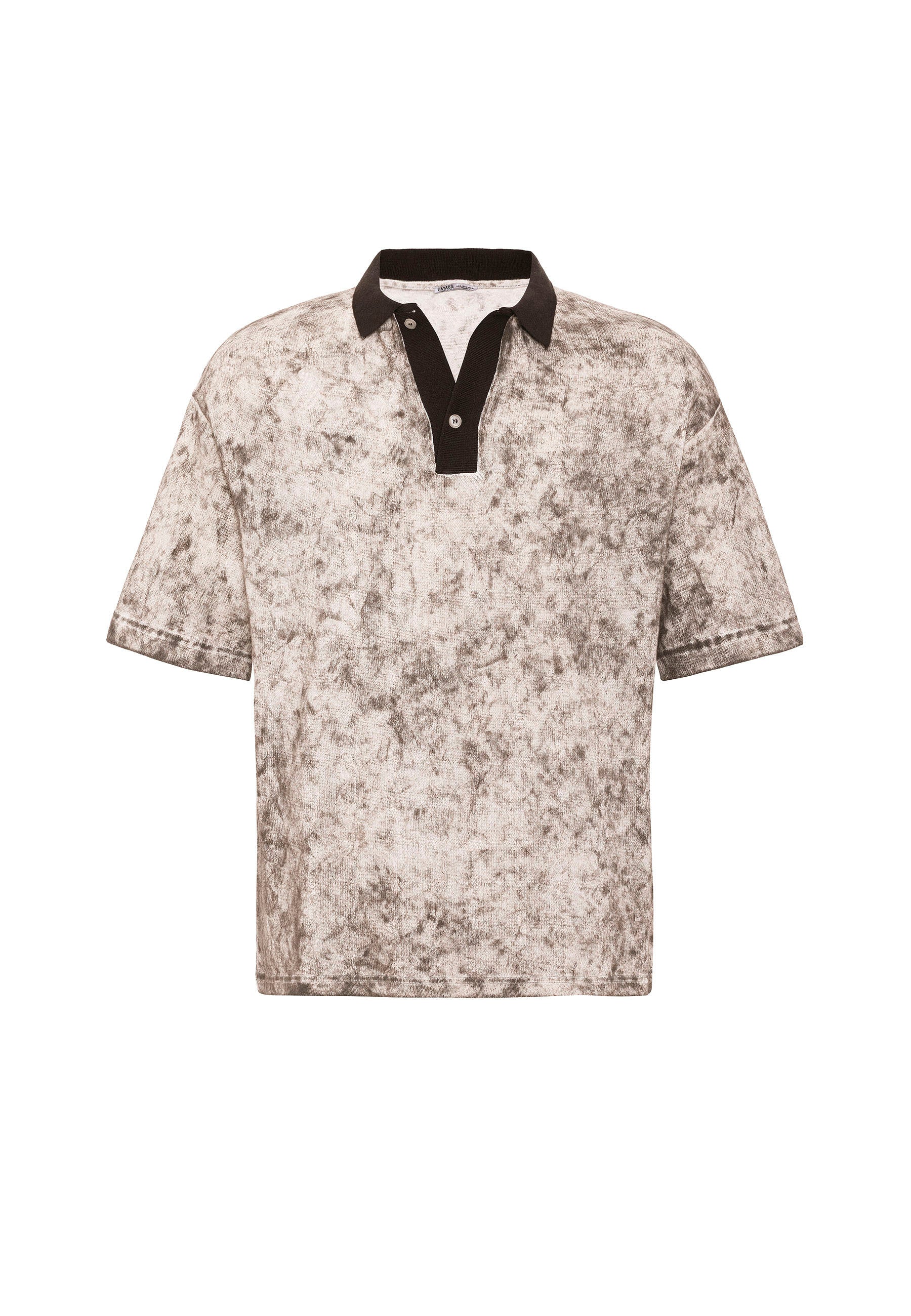 Washed Oversize Polo-Collar T-shirts – Available in 4 Essential Shades