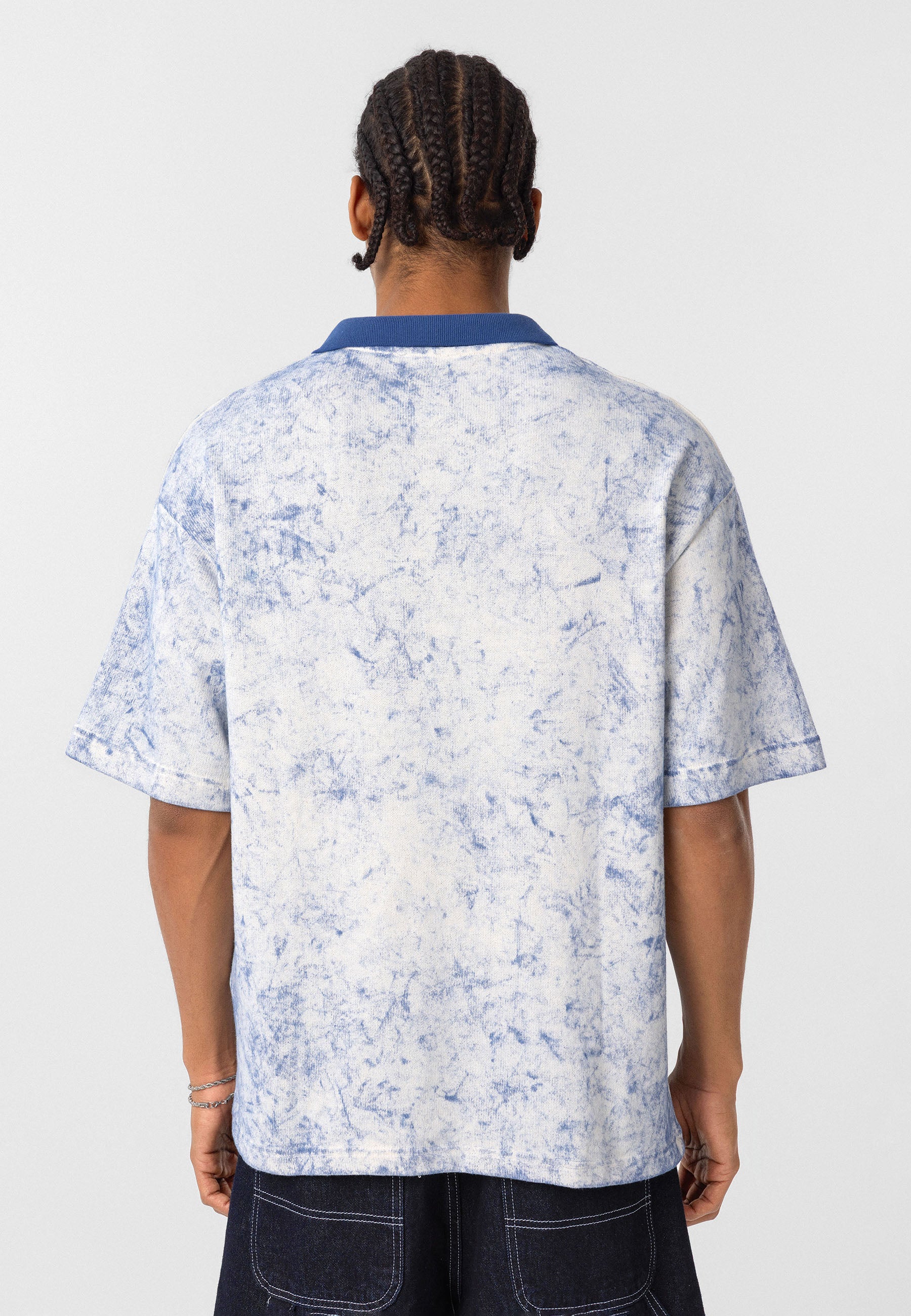 Washed Oversize Polo-Collar T-shirts – Available in 4 Essential Shades