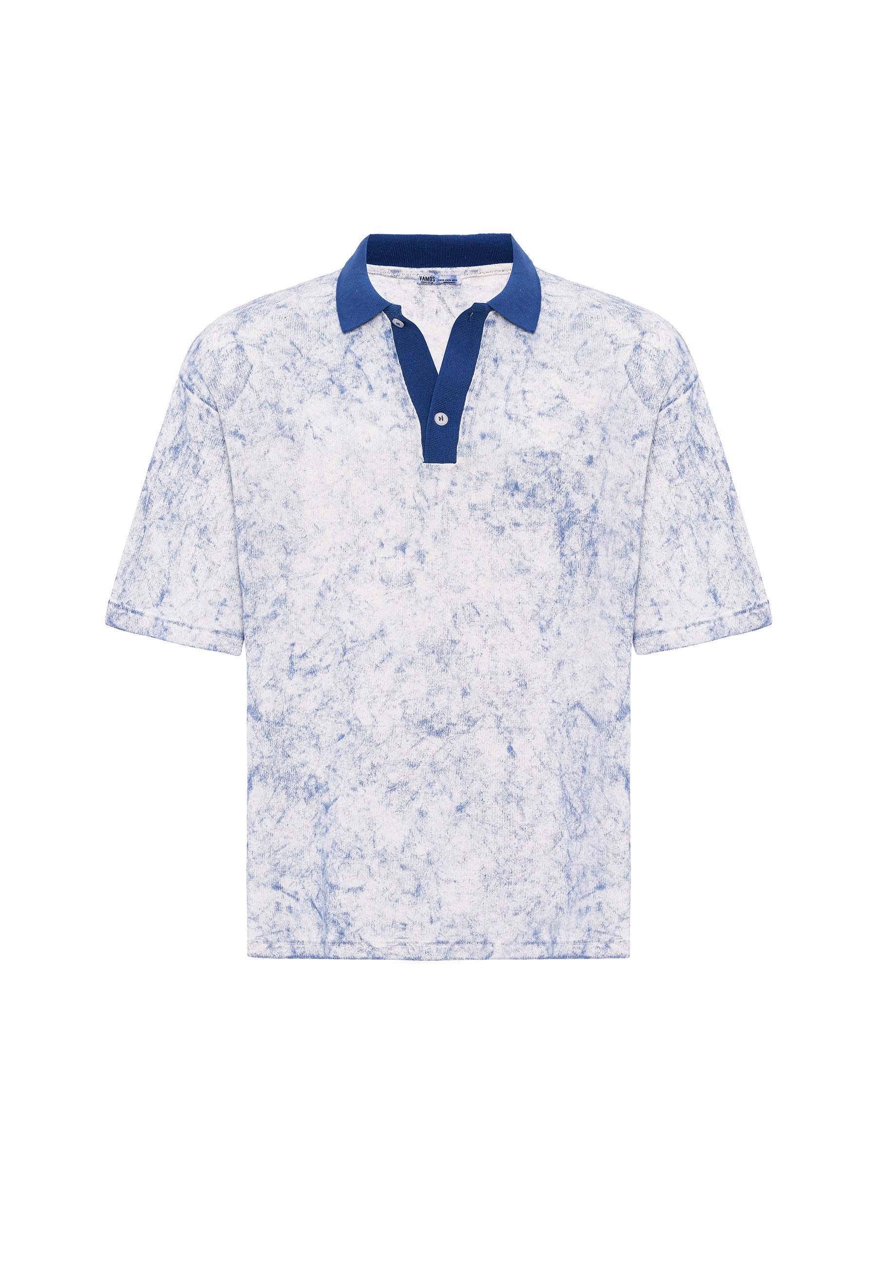 Washed Oversize Polo-Collar T-shirts – Available in 4 Essential Shades