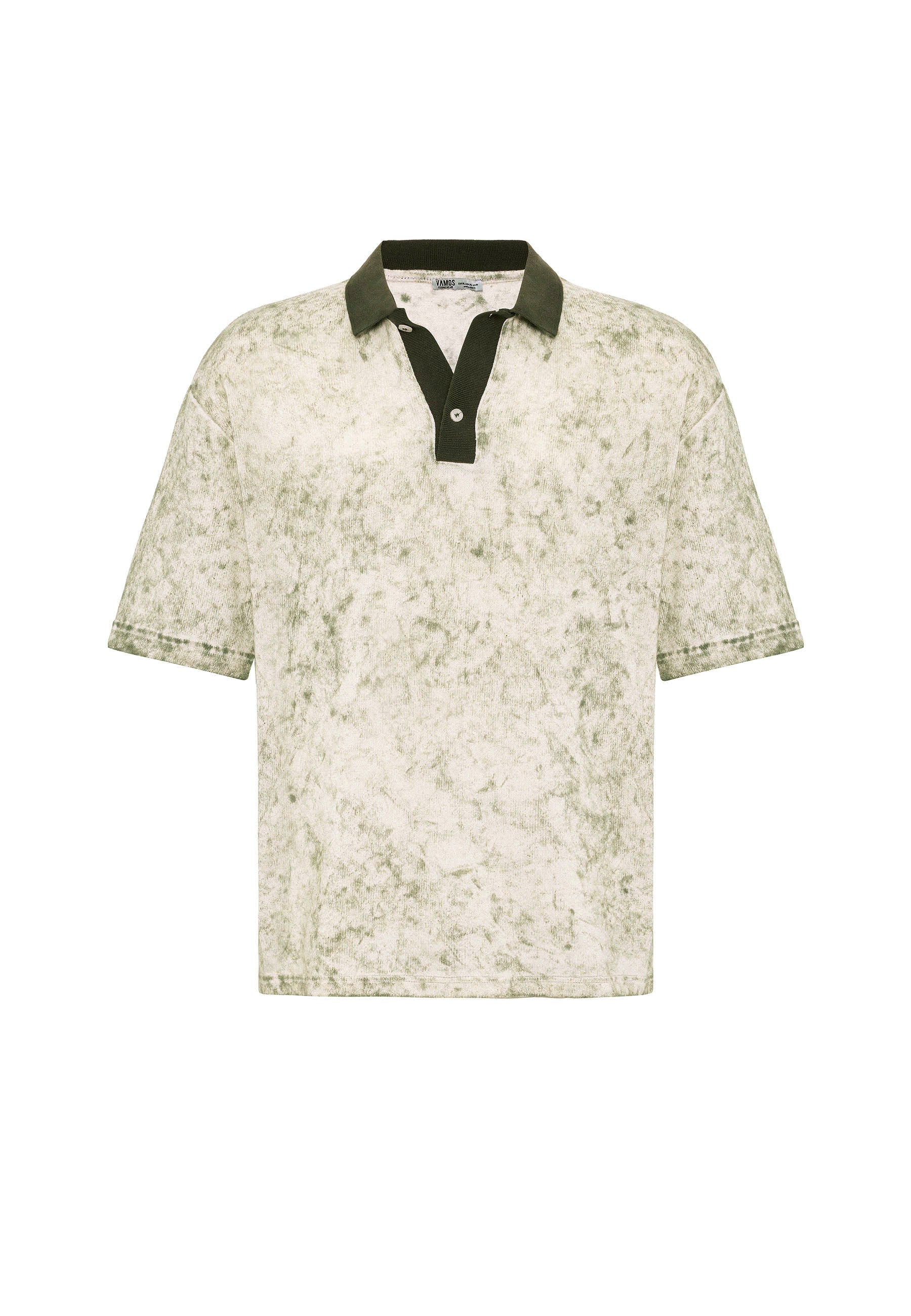 Washed Oversize Polo-Collar T-shirts – Available in 4 Essential Shades