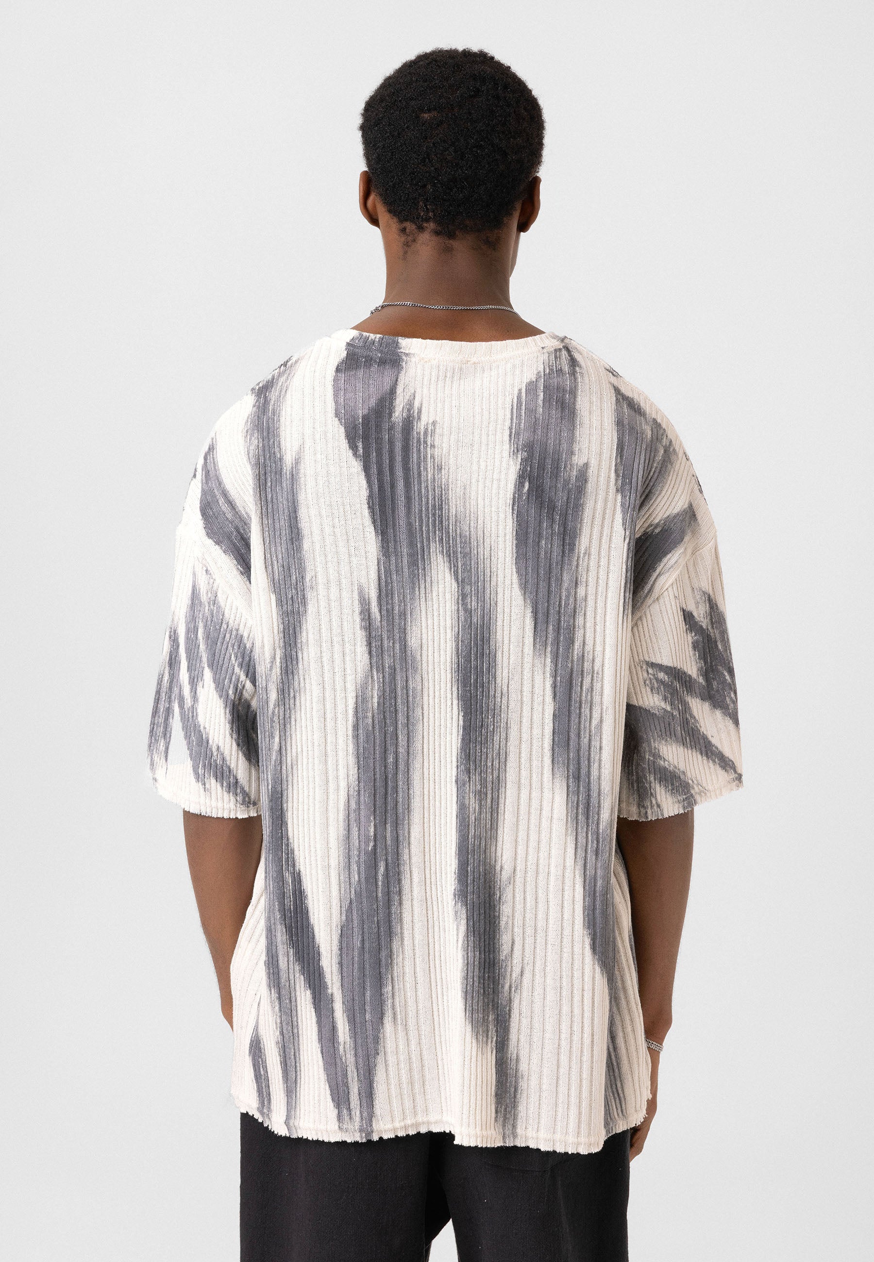 Oversized Knit T-shirts Soft Washed Texture, Relaxed Comfort