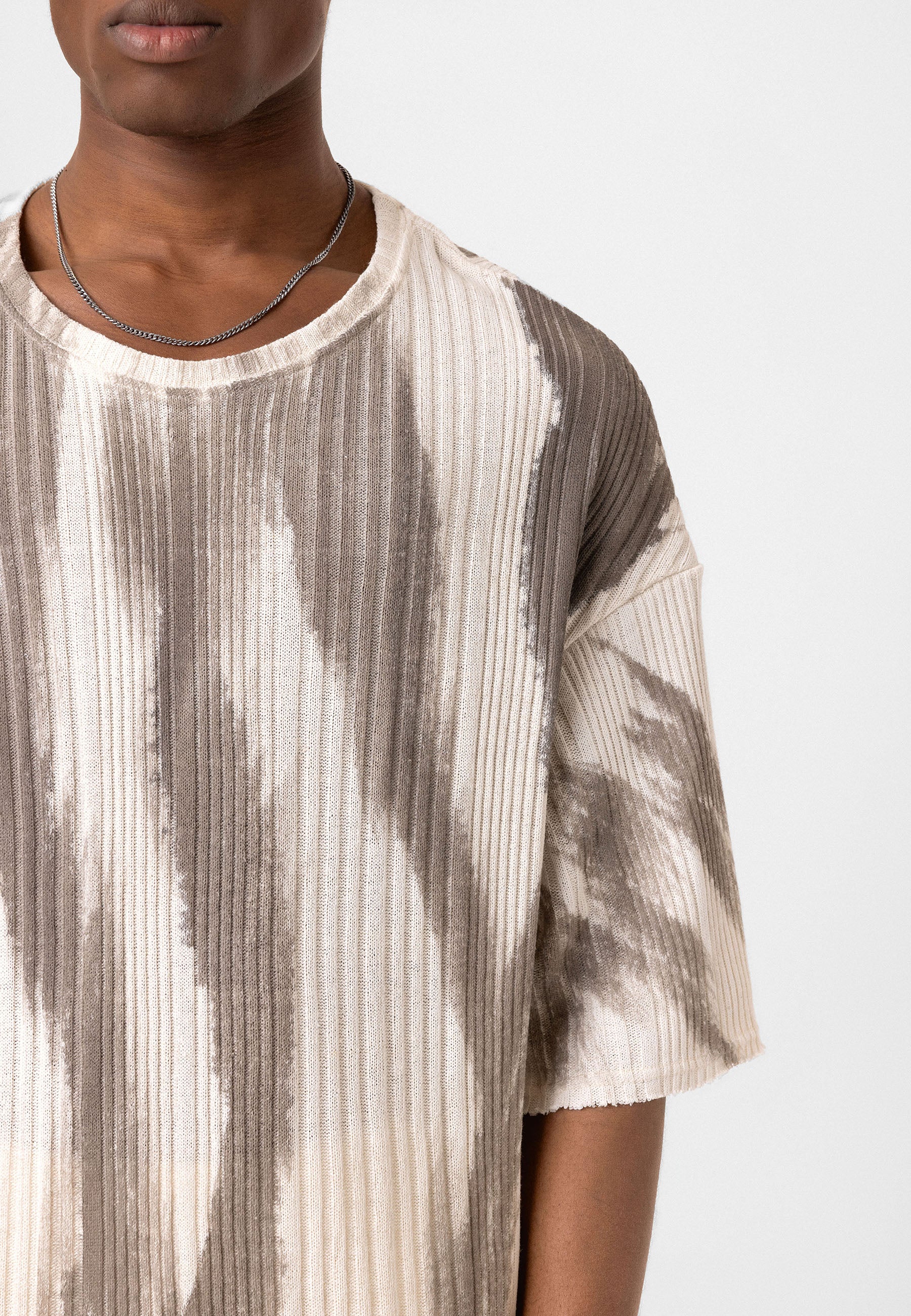 Oversized Knit T-shirts Soft Washed Texture, Relaxed Comfort