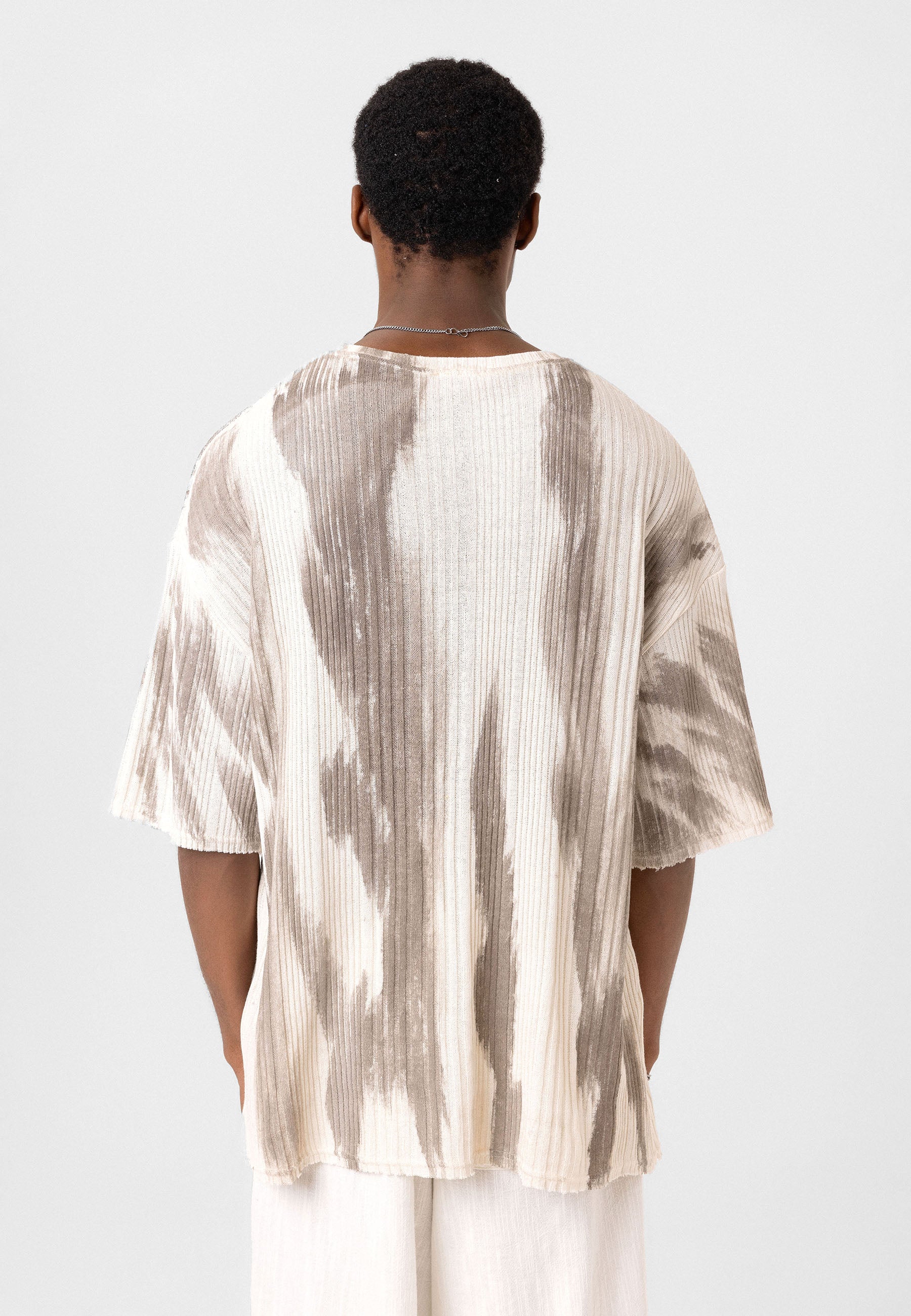 Oversized Knit T-shirts Soft Washed Texture, Relaxed Comfort