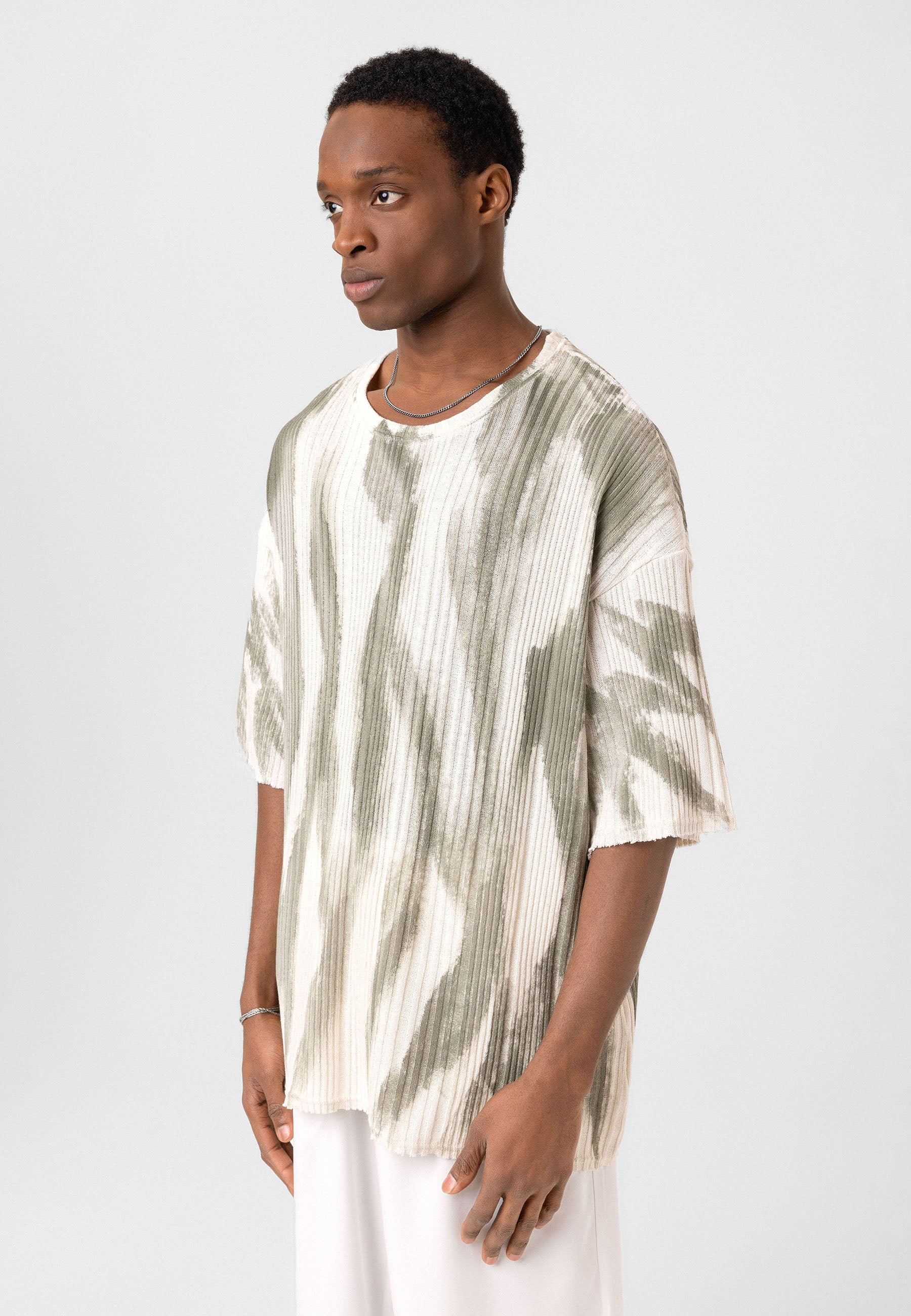 Oversized Knit T-shirts Soft Washed Texture, Relaxed Comfort