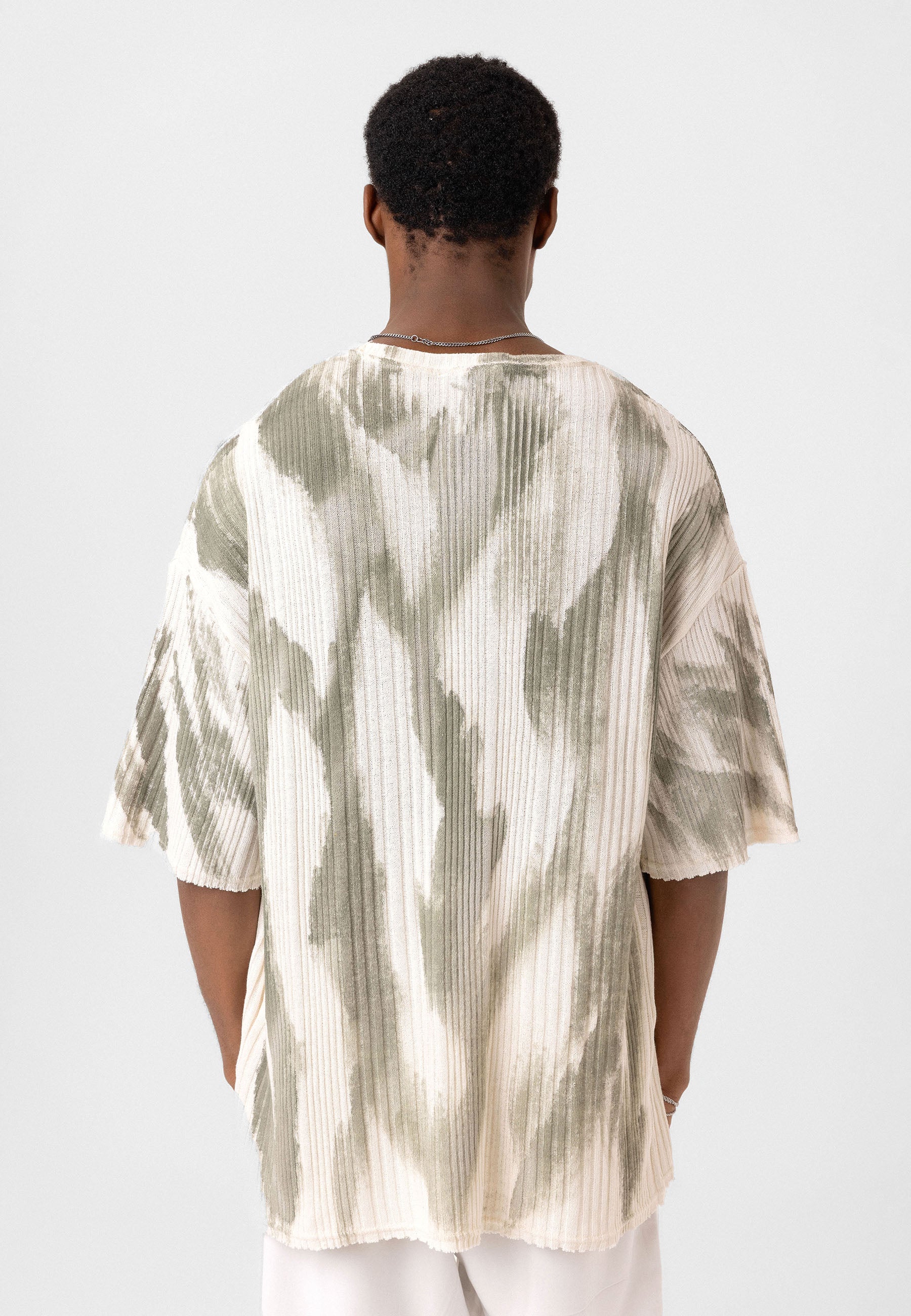 Oversized Knit T-shirts Soft Washed Texture, Relaxed Comfort