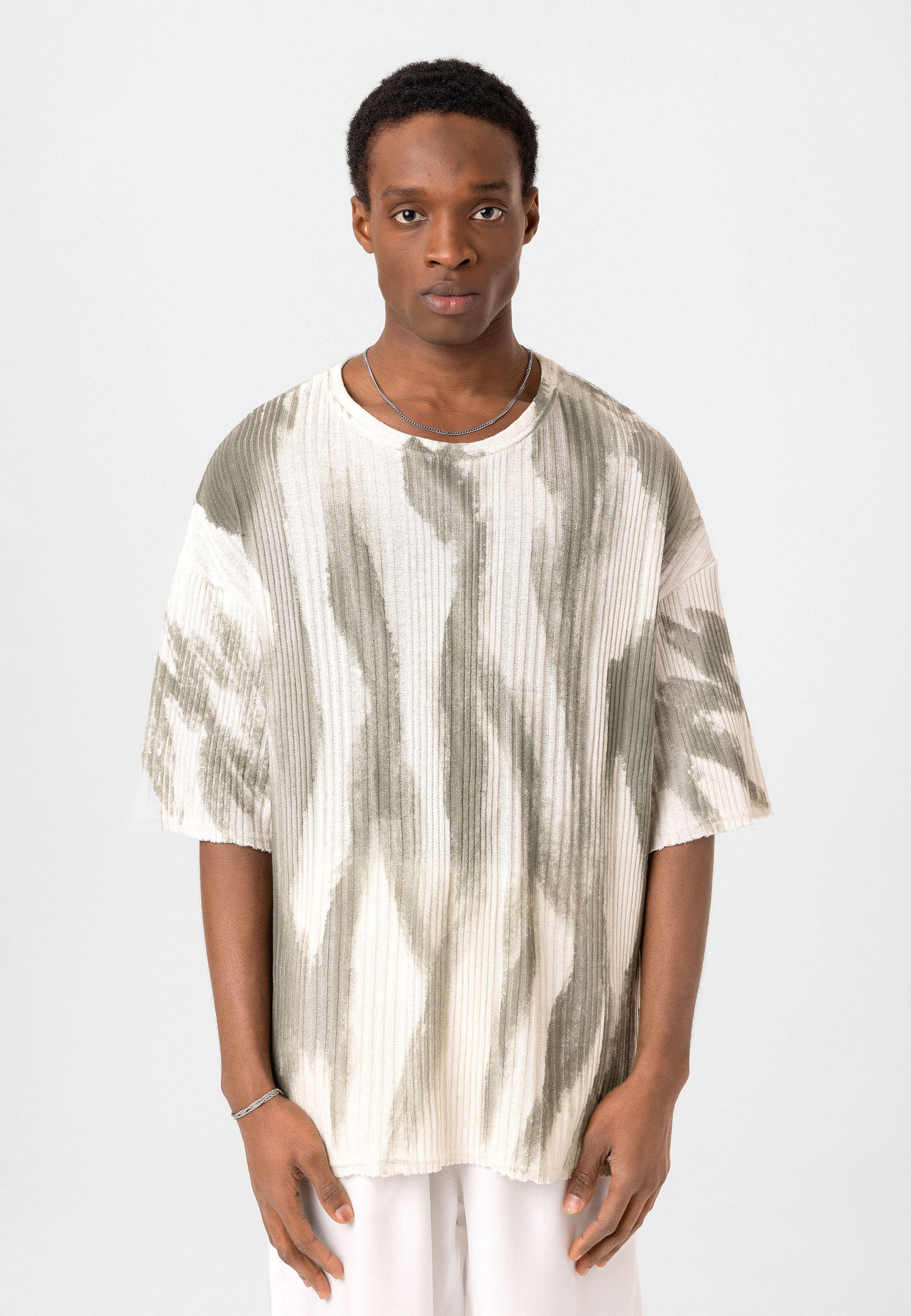 Oversized Knit T-shirts Soft Washed Texture, Relaxed Comfort