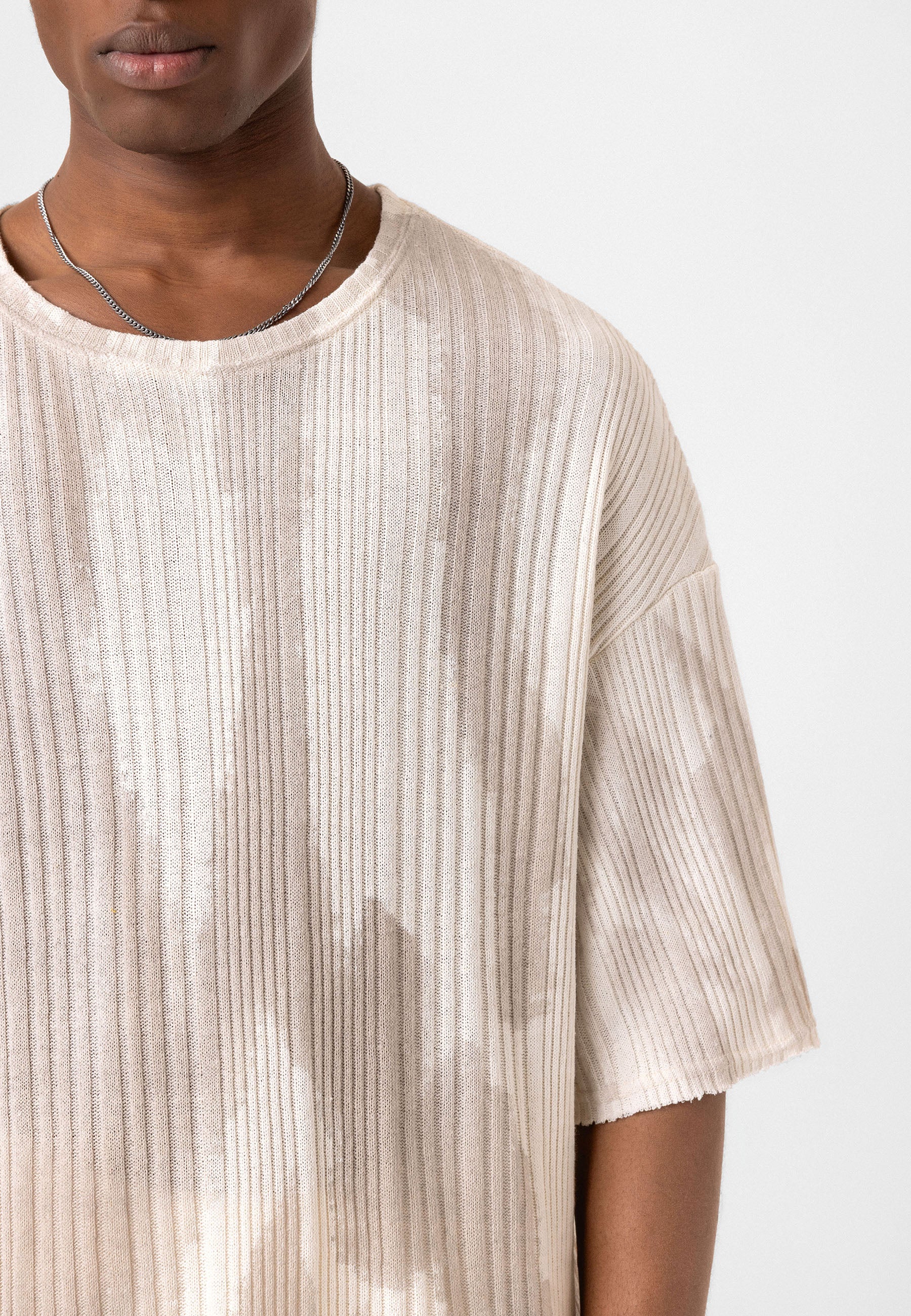 Oversized Knit T-shirts Soft Washed Texture, Relaxed Comfort