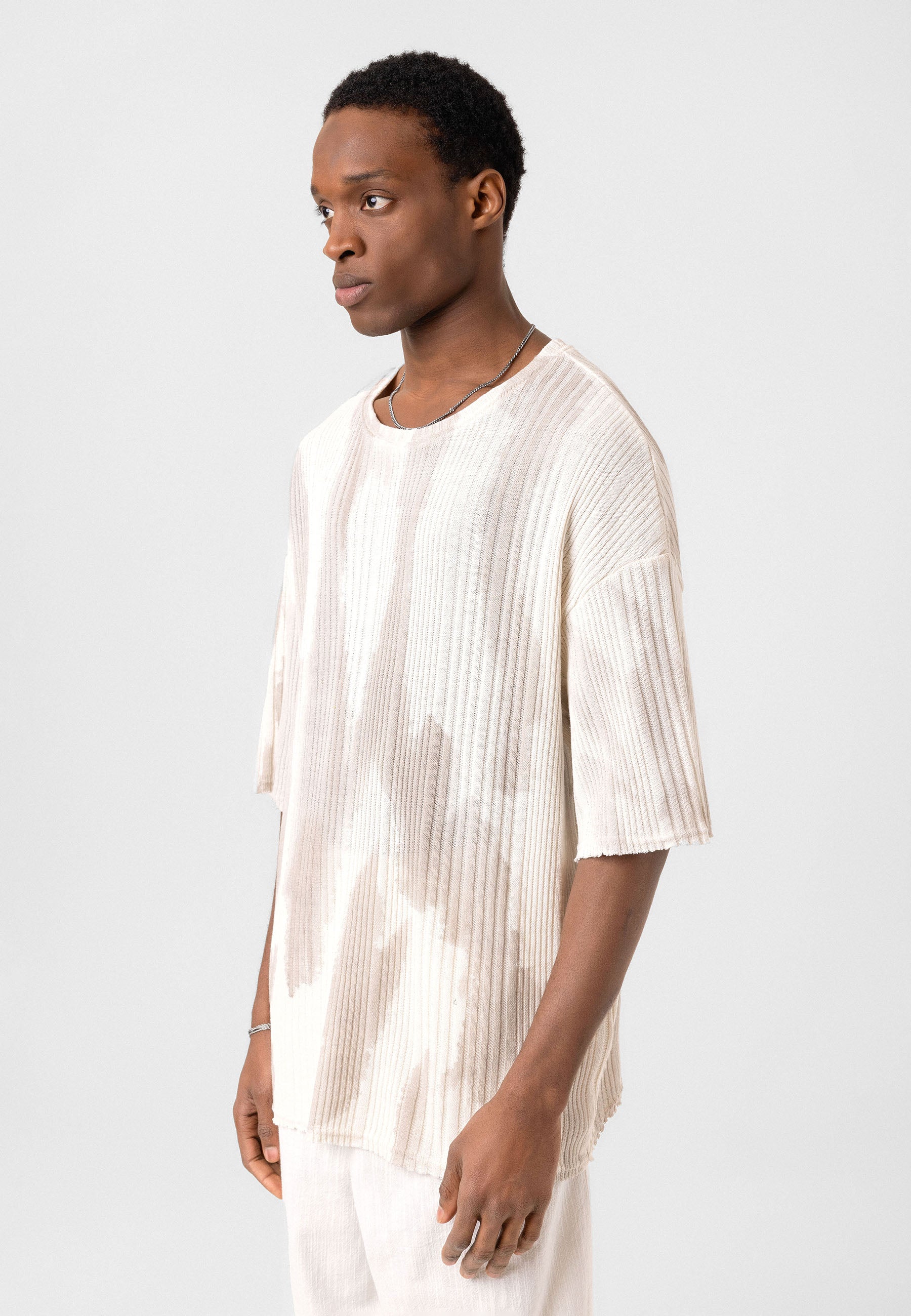 Oversized Knit T-shirts Soft Washed Texture, Relaxed Comfort