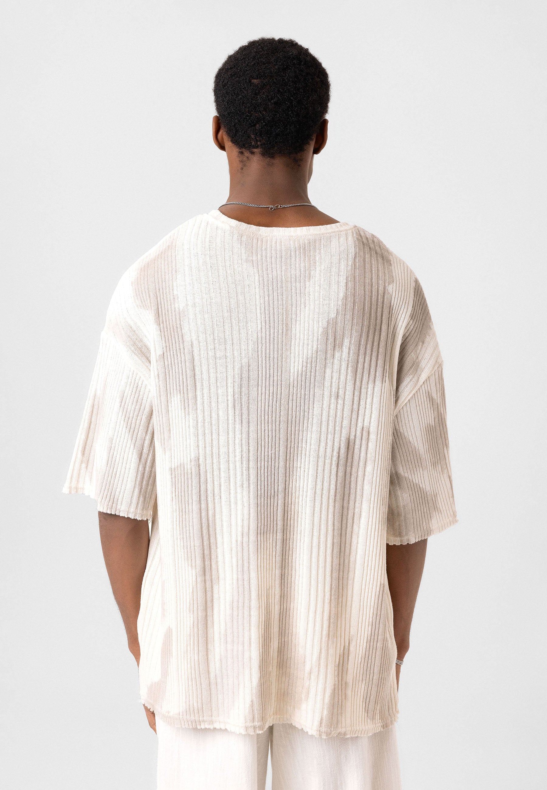 Oversized Knit T-shirts Soft Washed Texture, Relaxed Comfort