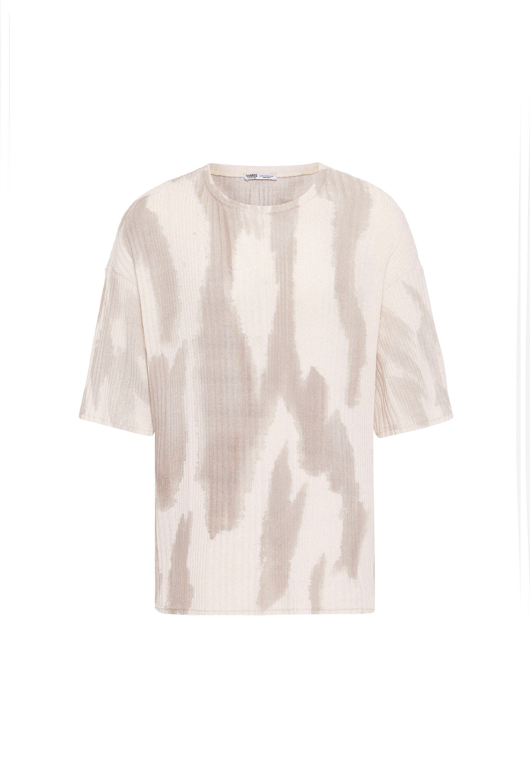 Oversized Knit T-shirts Soft Washed Texture, Relaxed Comfort