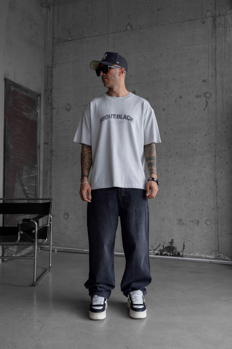 ABOUT BLACK PRINTED T-SHIRT WHITE 1767