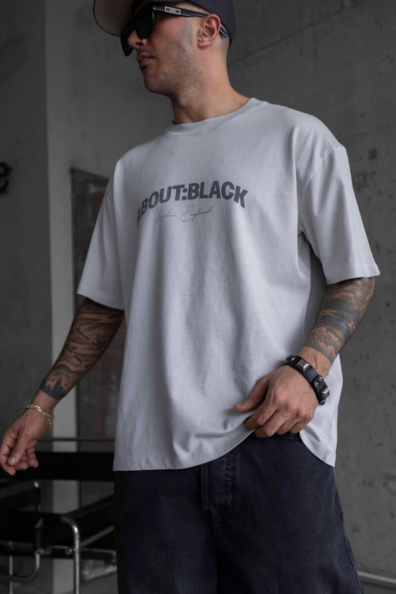 ABOUT BLACK PRINTED T-SHIRT WHITE 1767