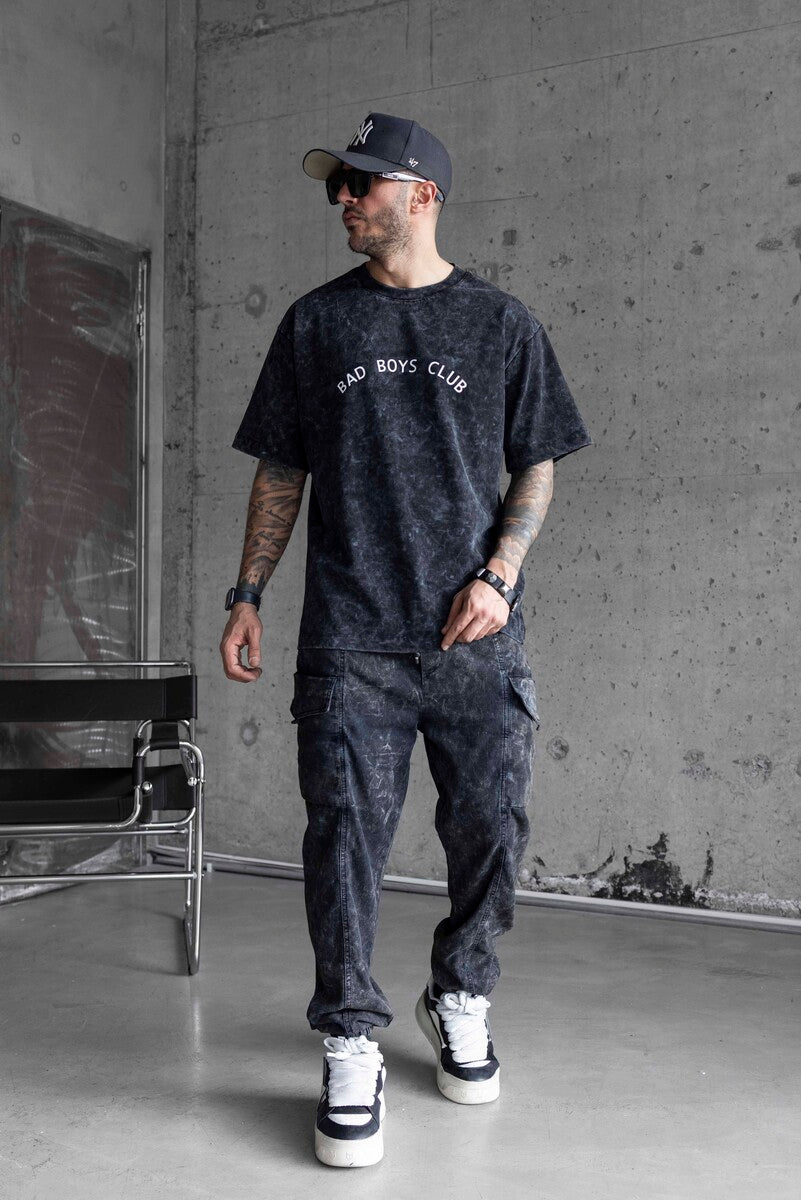 BAD BOYS CLUB PRINTED WASHED T-SHIRT BLACK 1770