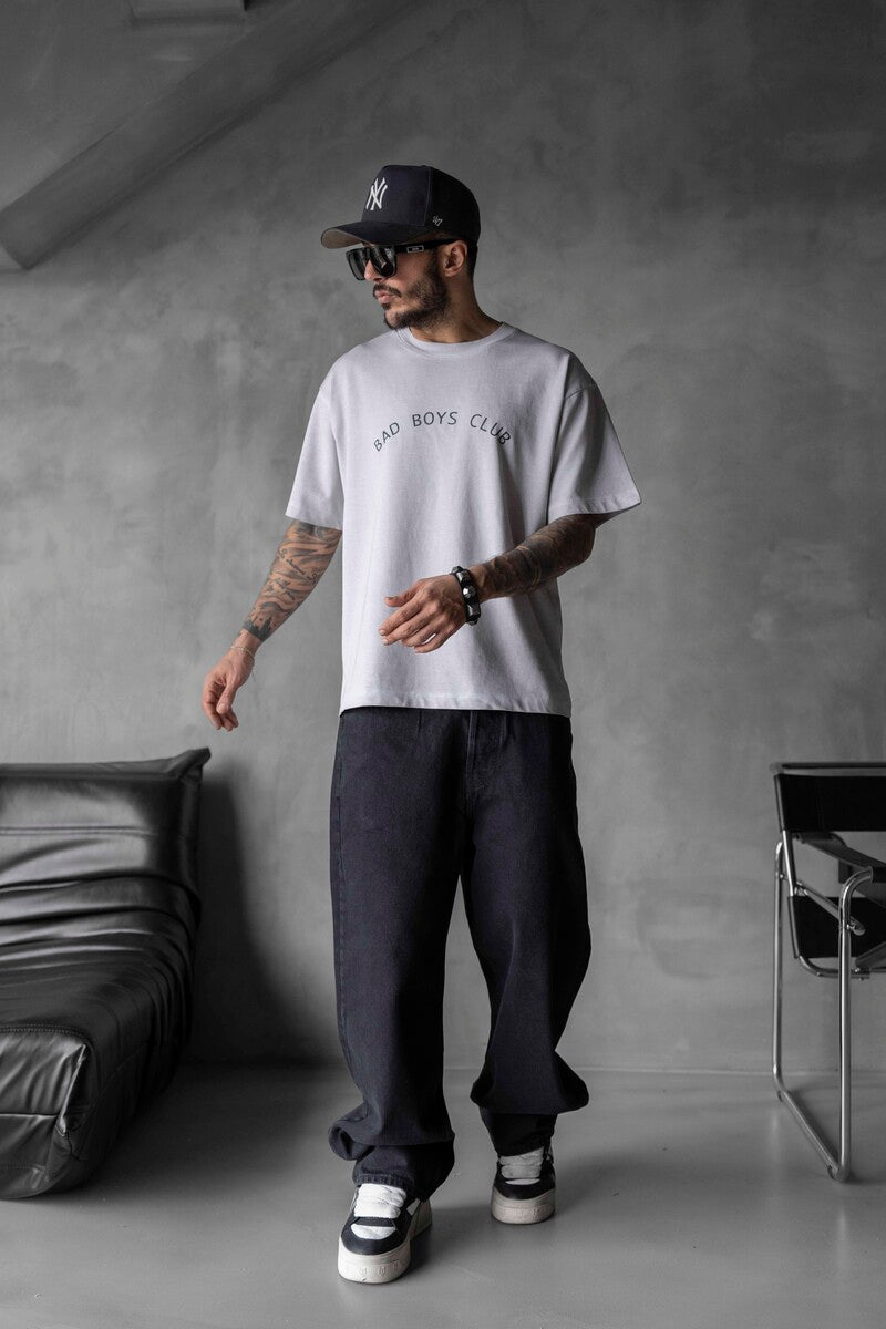 BAD BOYS CLUB PRINTED WASHED T-SHIRT WHITE 1770