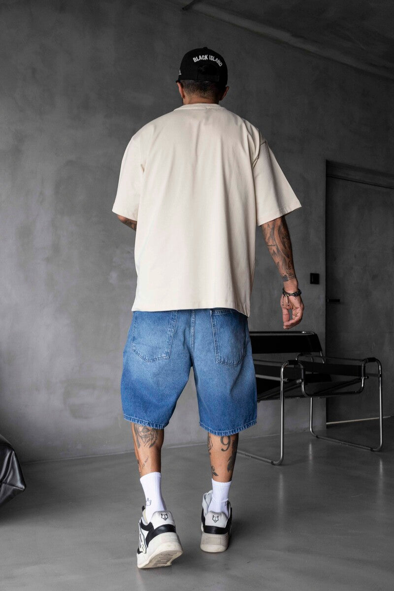 BASIC OVERSIZE BEIGE T-SHIRT 1708