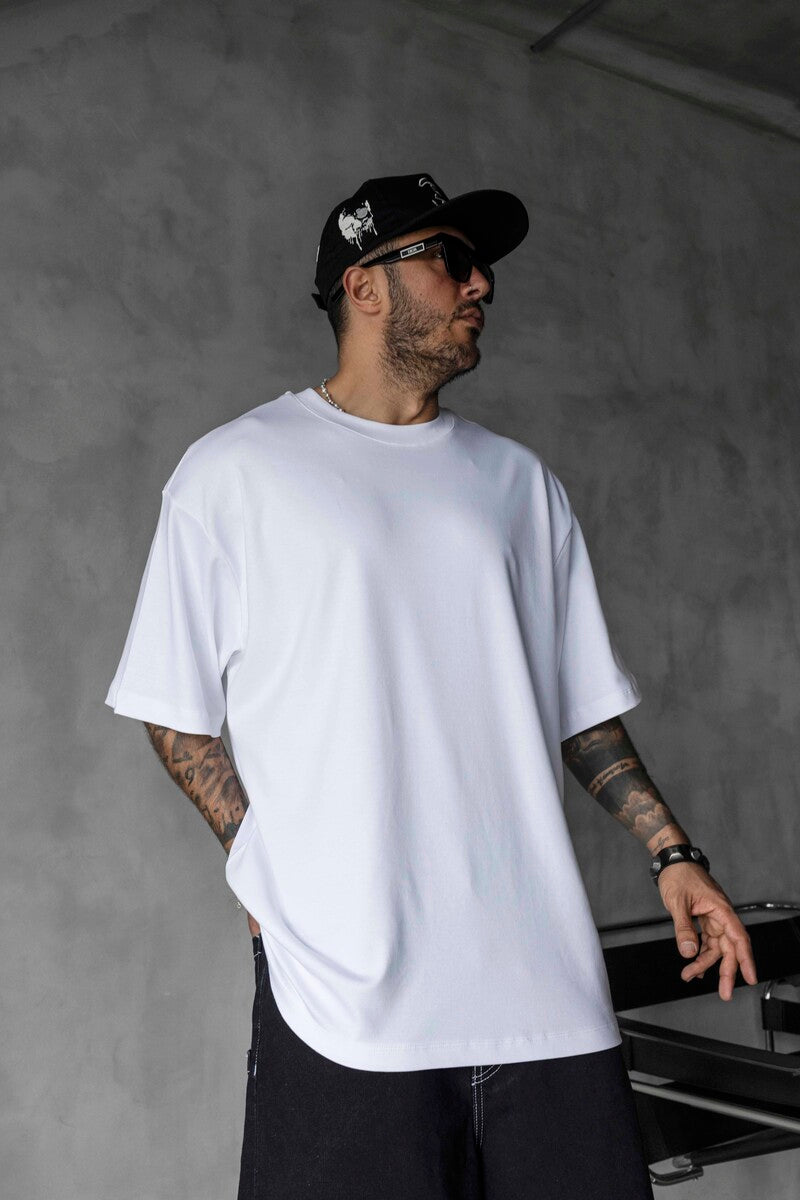 Basic Oversize White Intense T-shirt 1708